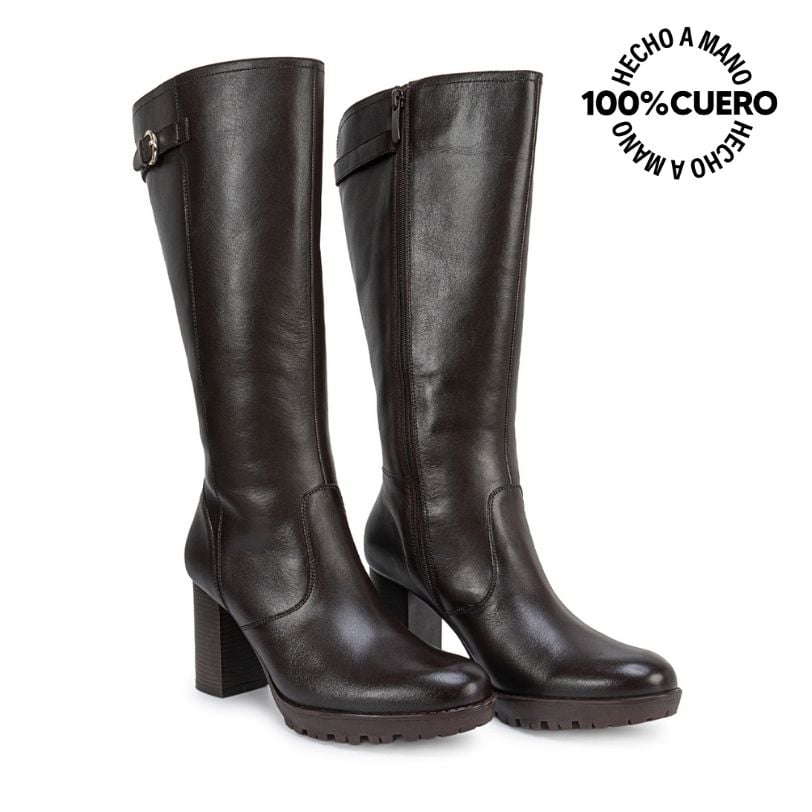 BOTA ALTA JODHPUR CASUAL FER-2631 AFRICANO CUERO VIALE - 4