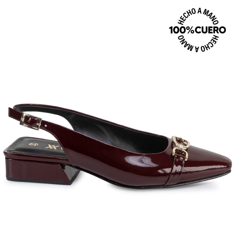 ZAPATO MEDIA ESTACION STILETTO VESTIR TATI-2664 CHERLACQ CUERO VIALE - 1