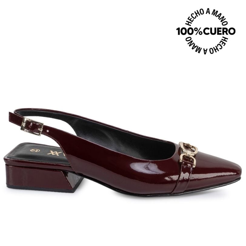 ZAPATO MEDIA ESTACION STILETTO VESTIR TATI-2664 CHERLACQ CUERO VIALE - 1