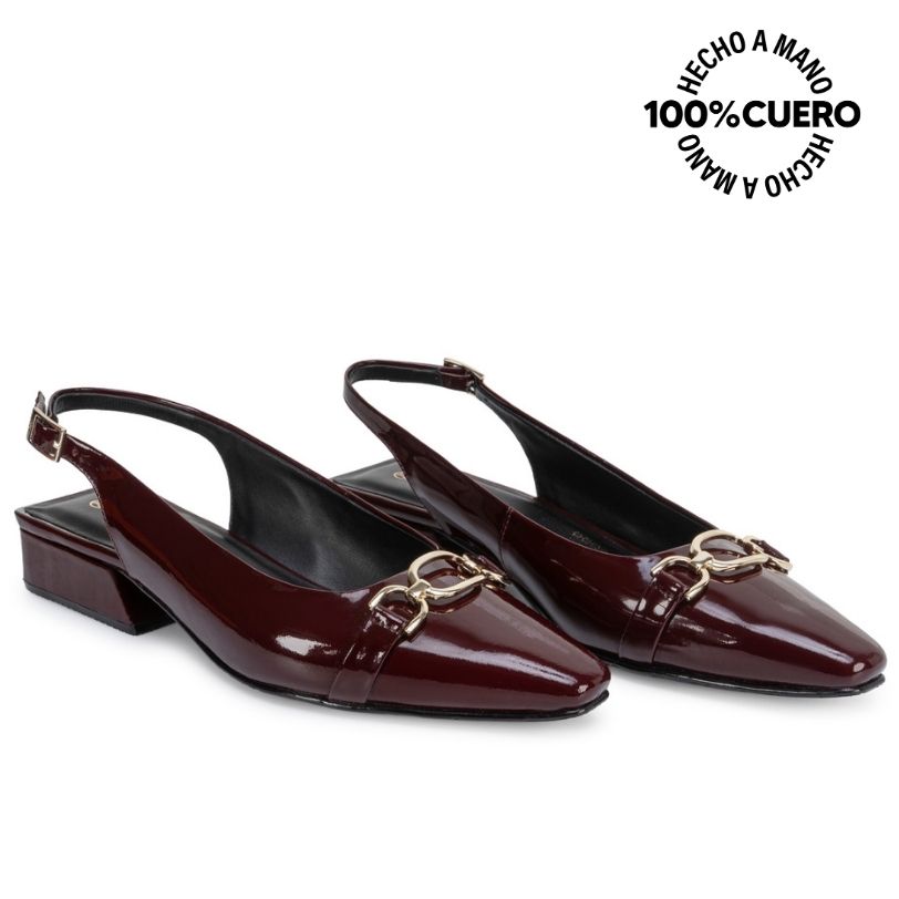 ZAPATO MEDIA ESTACION STILETTO VESTIR TATI-2664 CHERLACQ CUERO VIALE - 4