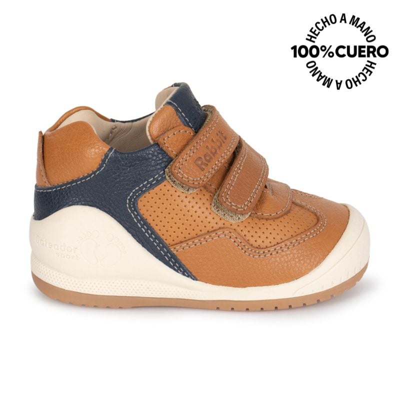 ZAPATO CASUAL INFORMAL ALEX-2612 NATURAL CUERO RABBIT - 1