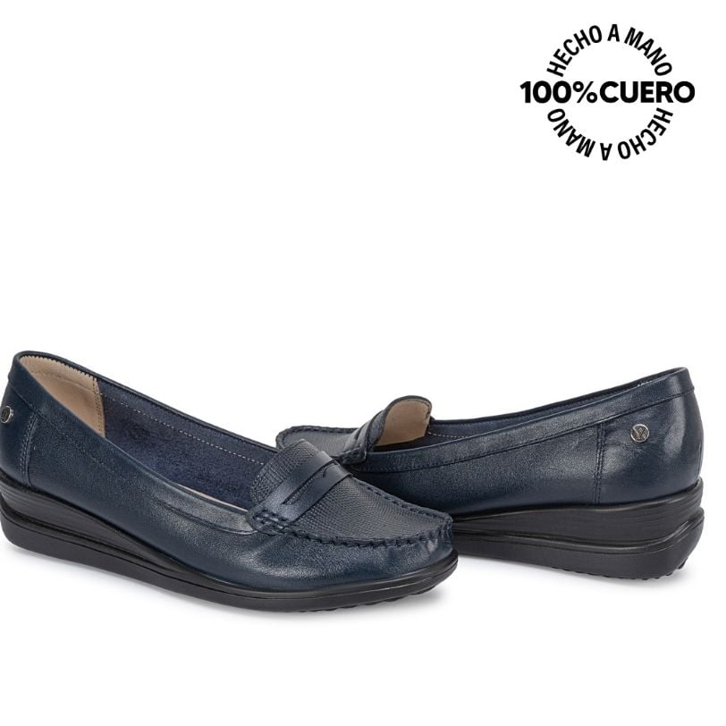 ZAPATO MOCASÍN CASUAL DK-2612 PATRIO/BL CUERO VIALE - 2