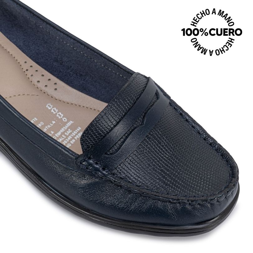 ZAPATO MOCASÍN CASUAL DK-2612 PATRIO/BL CUERO VIALE - 3