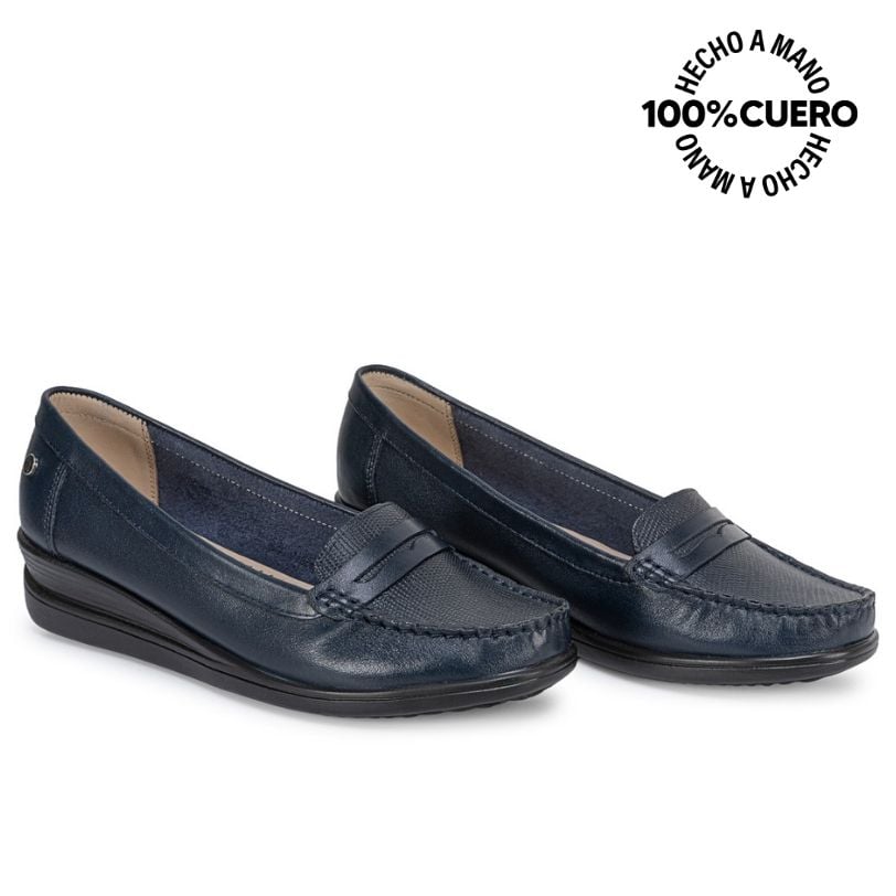 ZAPATO MOCASÍN CASUAL DK-2612 PATRIO/BL CUERO VIALE - 4