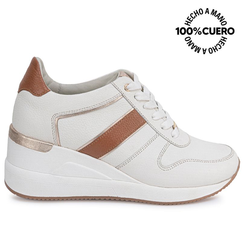 ZAPATILLA BASICO CASUAL REC-2605 BLANSOF/VA CUERO VIALE - 1