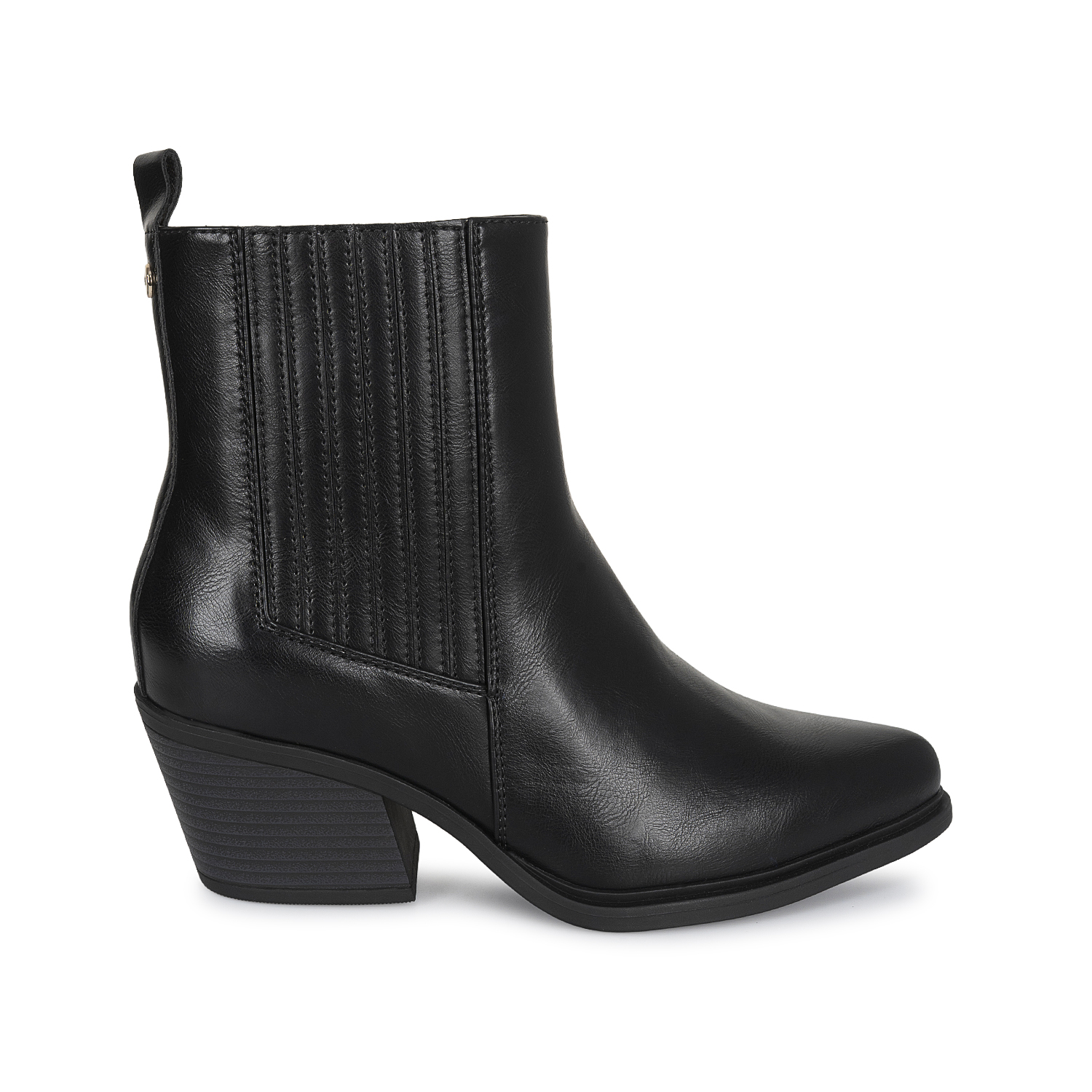 BOTIN JODHPUR CASUAL DAVI-2613 NEGRO SINTETICO ANN D VIAN - 1
