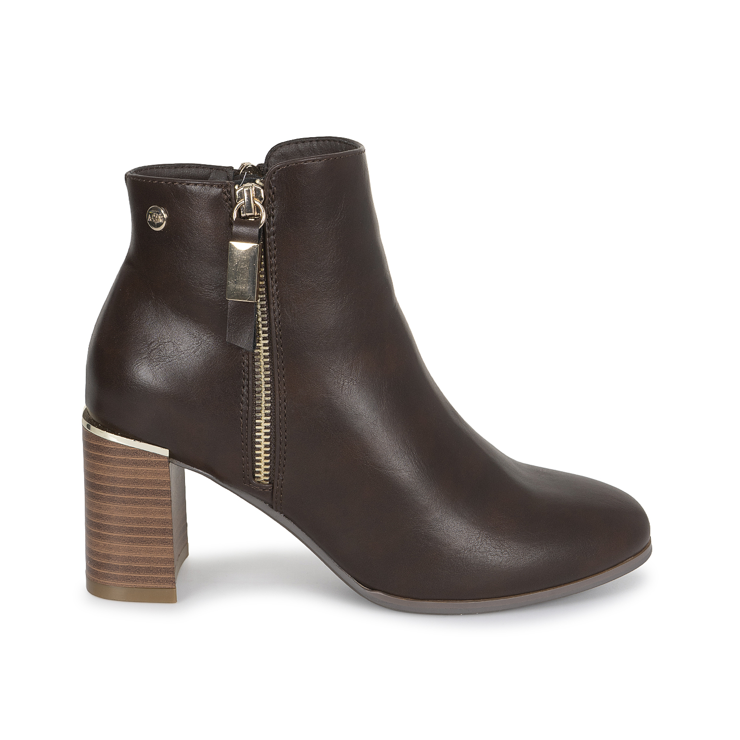 BOTIN JODHPUR CASUAL DAVI-2608 MARRON SINTETICO ANN D VIAN - 1