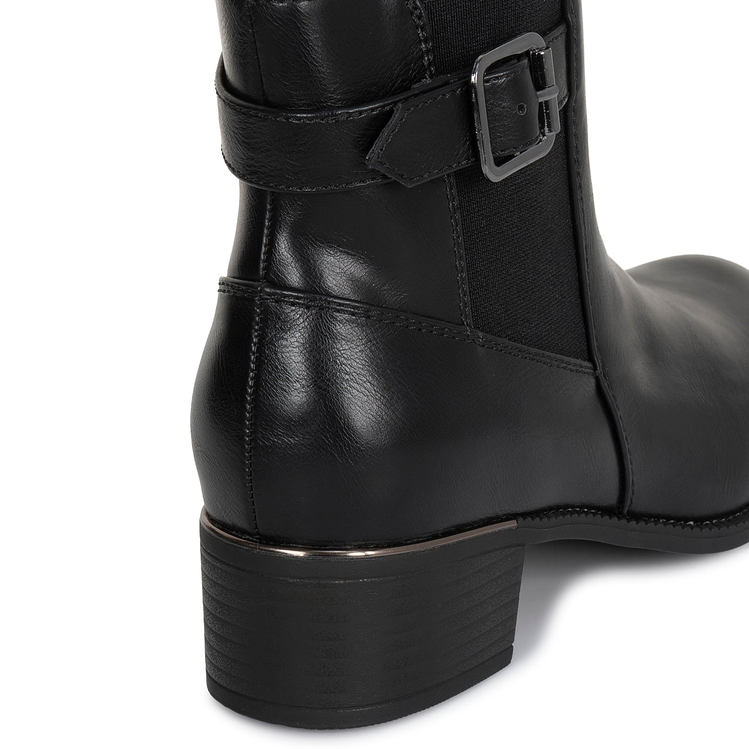 BOTIN CHELSEA CASUAL DAVI-2619 NEGRO SINTETICO ANN D VIAN - 3