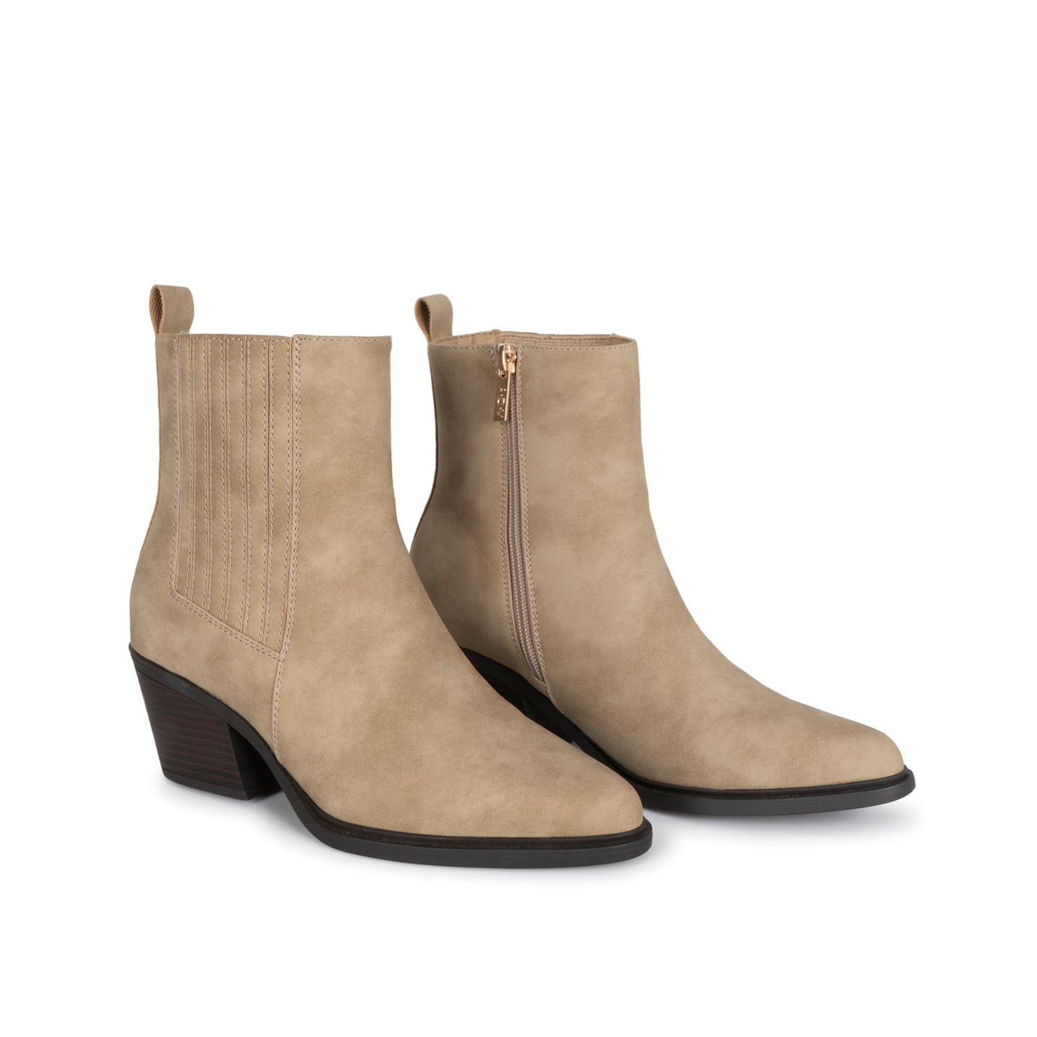 BOTIN JODHPUR CASUAL DAVI-2613 BEIGE SINTETICO ANN D VIAN - 5