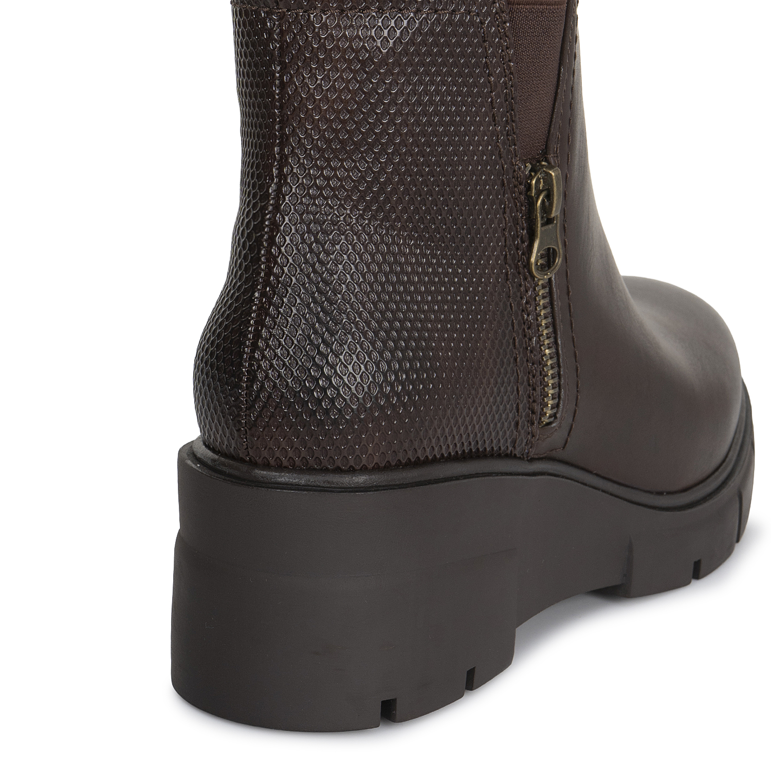 BOTIN CHELSEA CASUAL DAVI-2621 CAFE SINTETICO ANN D VIAN - 3