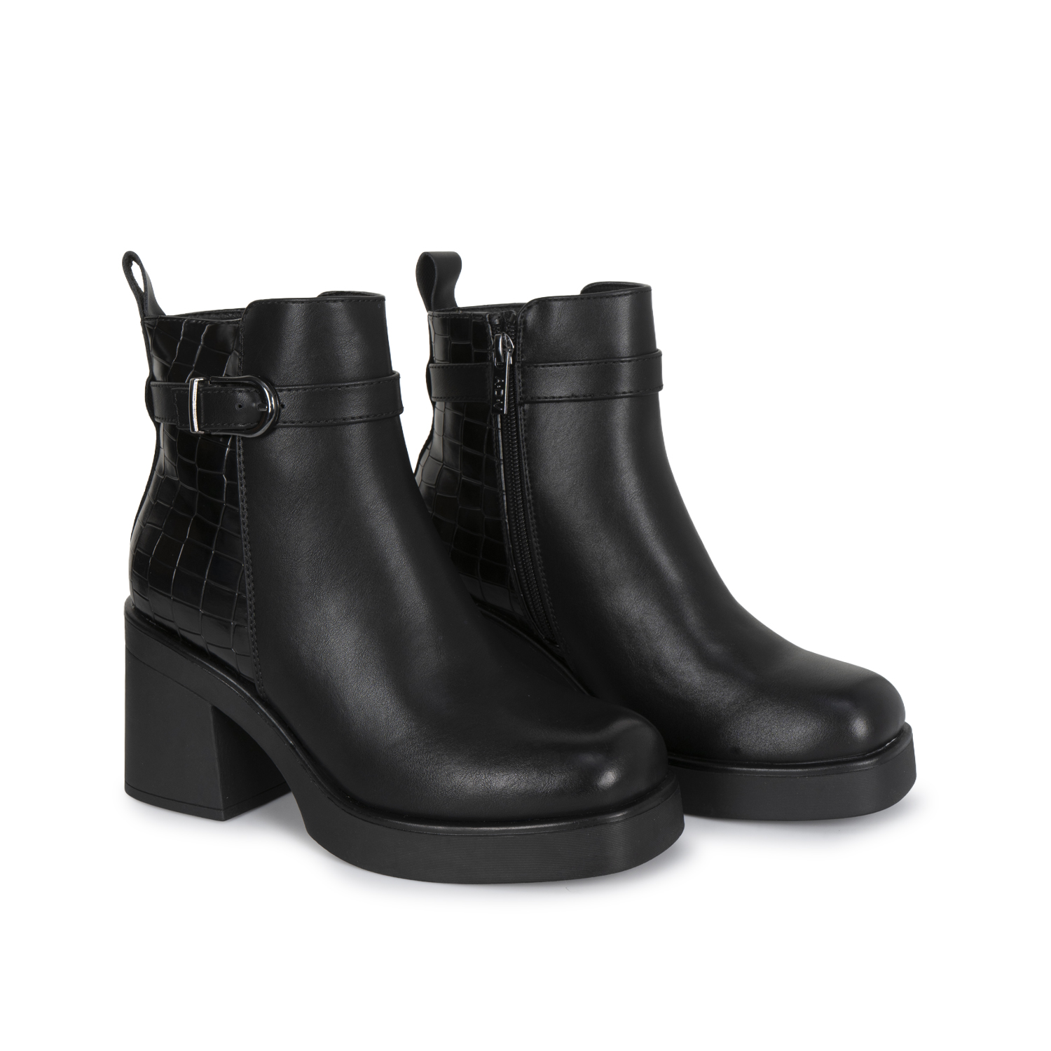 BOTIN JODHPUR CASUAL DAVI-2615 NEGRO SINTETICO ANN D VIAN - 4