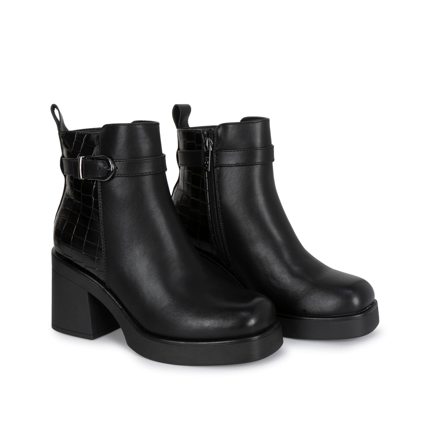 BOTIN JODHPUR CASUAL DAVI-2615 NEGRO SINTETICO ANN D VIAN - 4