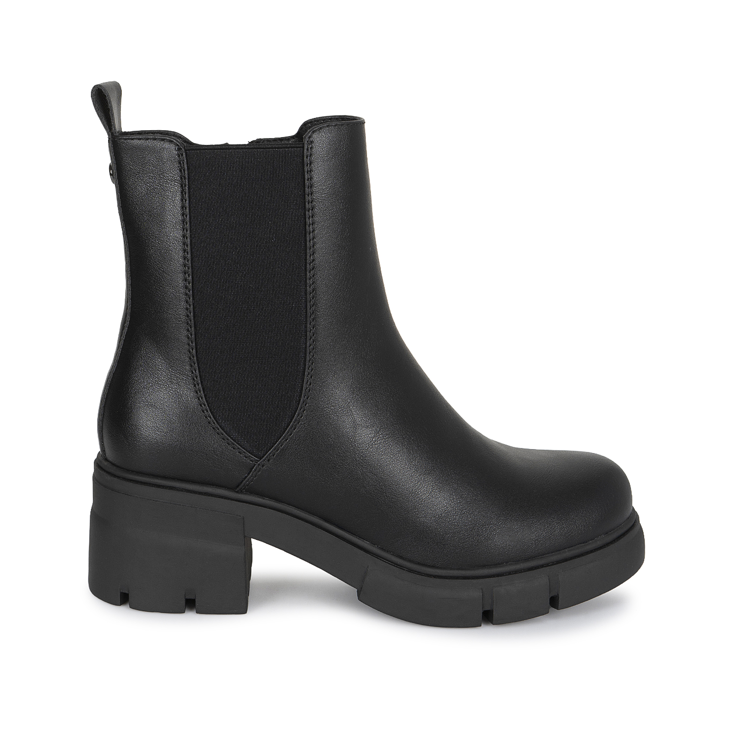 BOTIN CHELSEA CASUAL DAVI-2616 NEGRO SINTETICO ANN D VIAN - 1