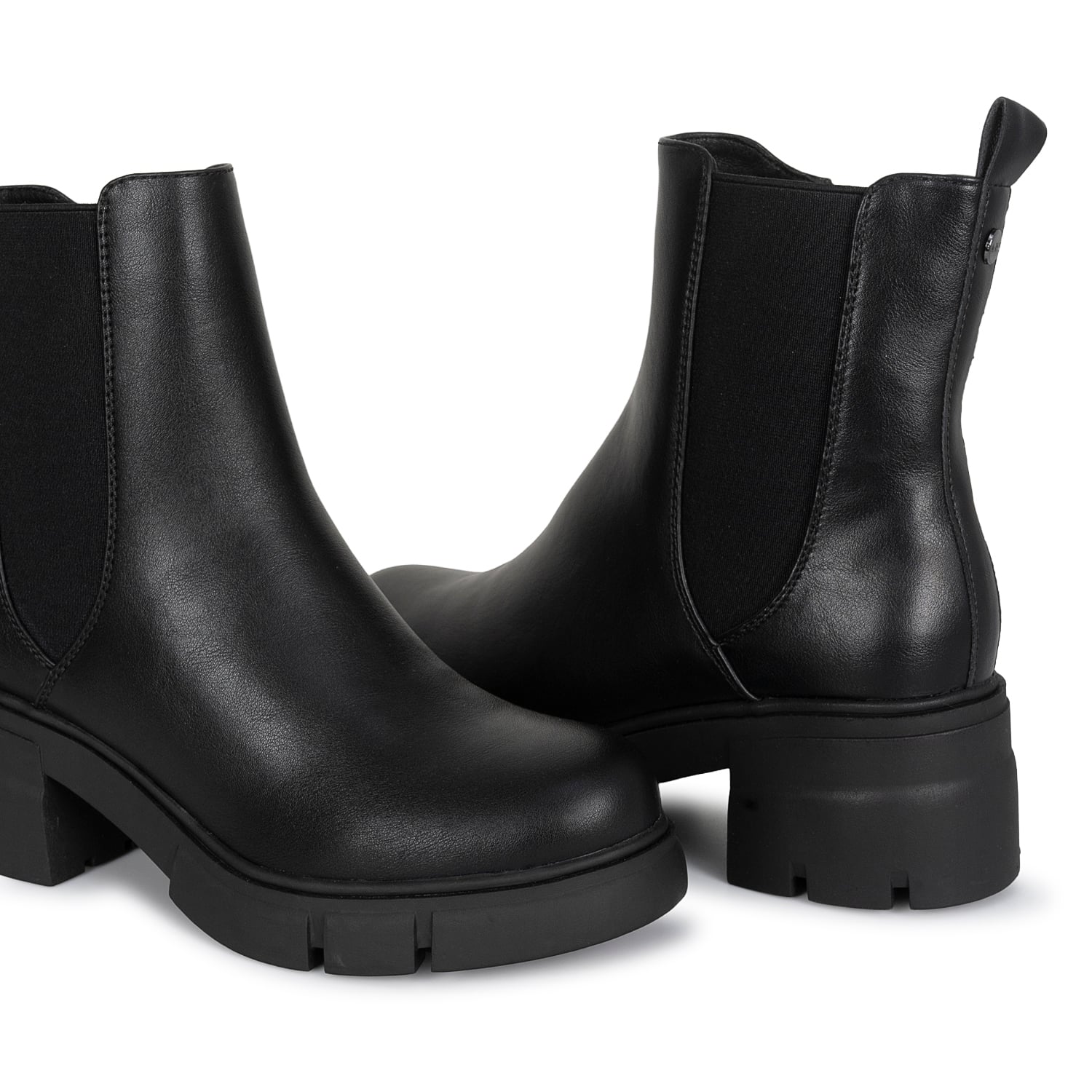 BOTIN CHELSEA CASUAL DAVI-2616 NEGRO SINTETICO ANN D VIAN - 2