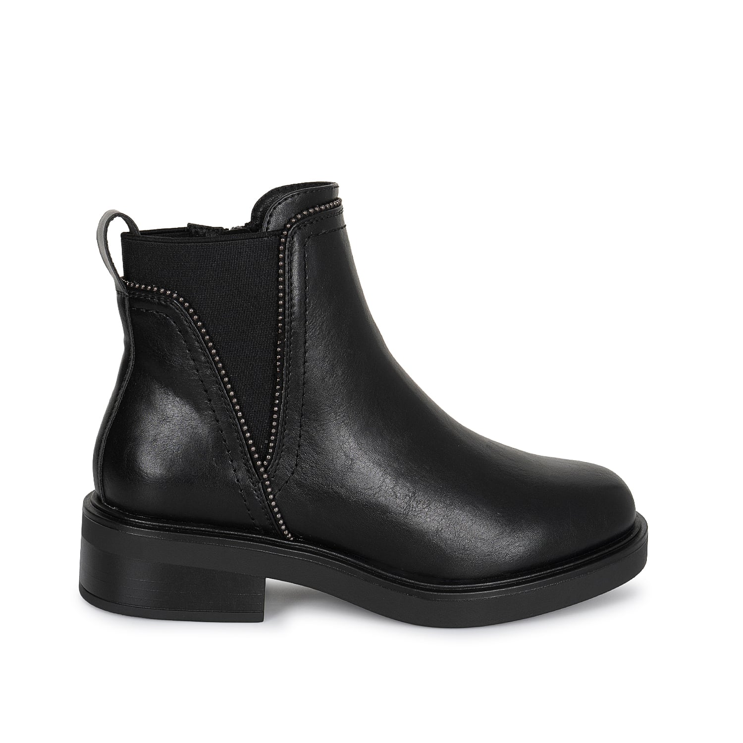 BOTIN CHELSEA CASUAL DAVI-2617 NEGRO SINTETICO ANN D VIAN - 1