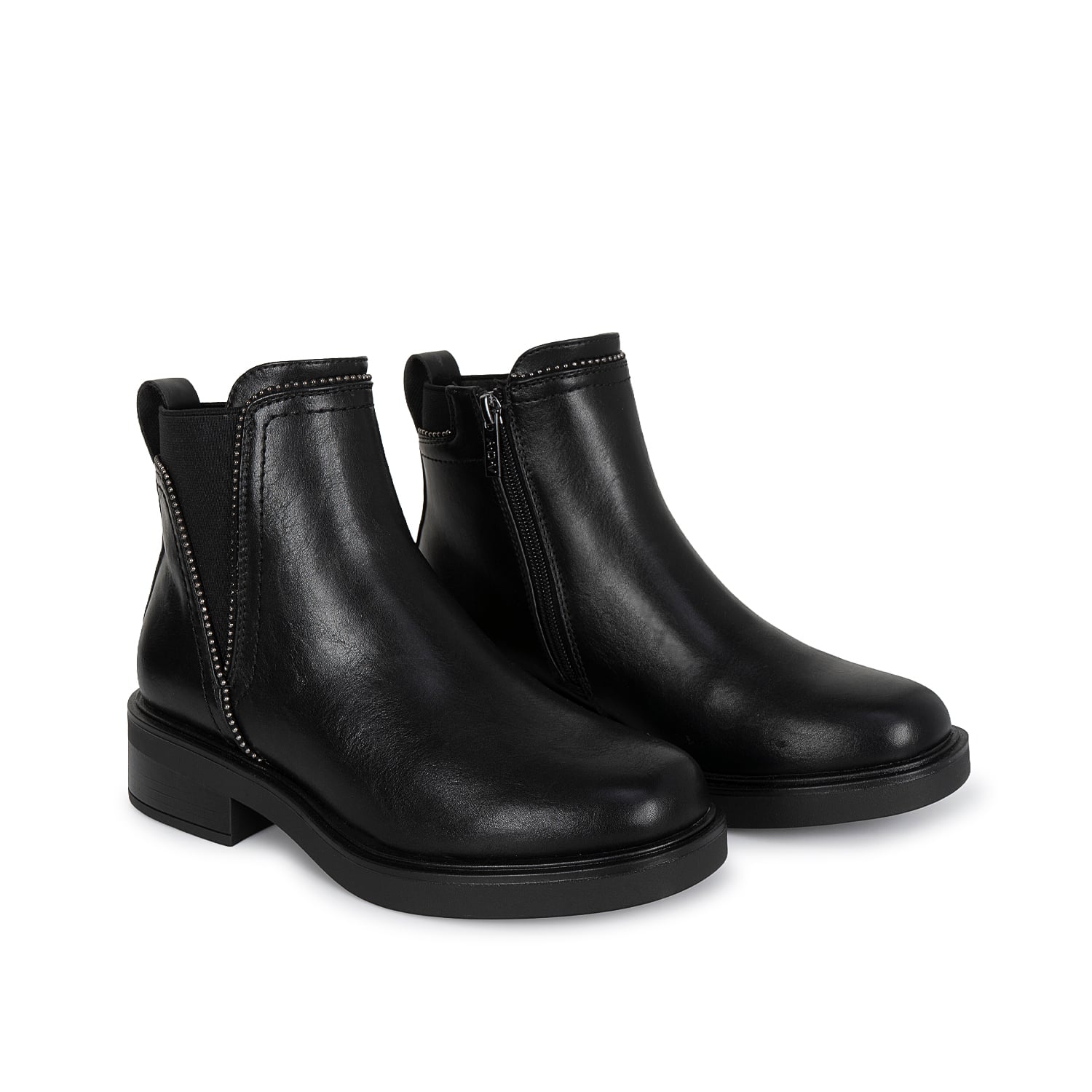 BOTIN CHELSEA CASUAL DAVI-2617 NEGRO SINTETICO ANN D VIAN - 4