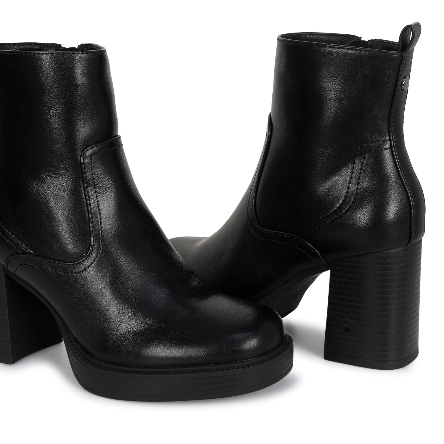 BOTIN JODHPUR CASUAL DAVI-2610 NEGRO SINTETICO ANN D VIAN - 2