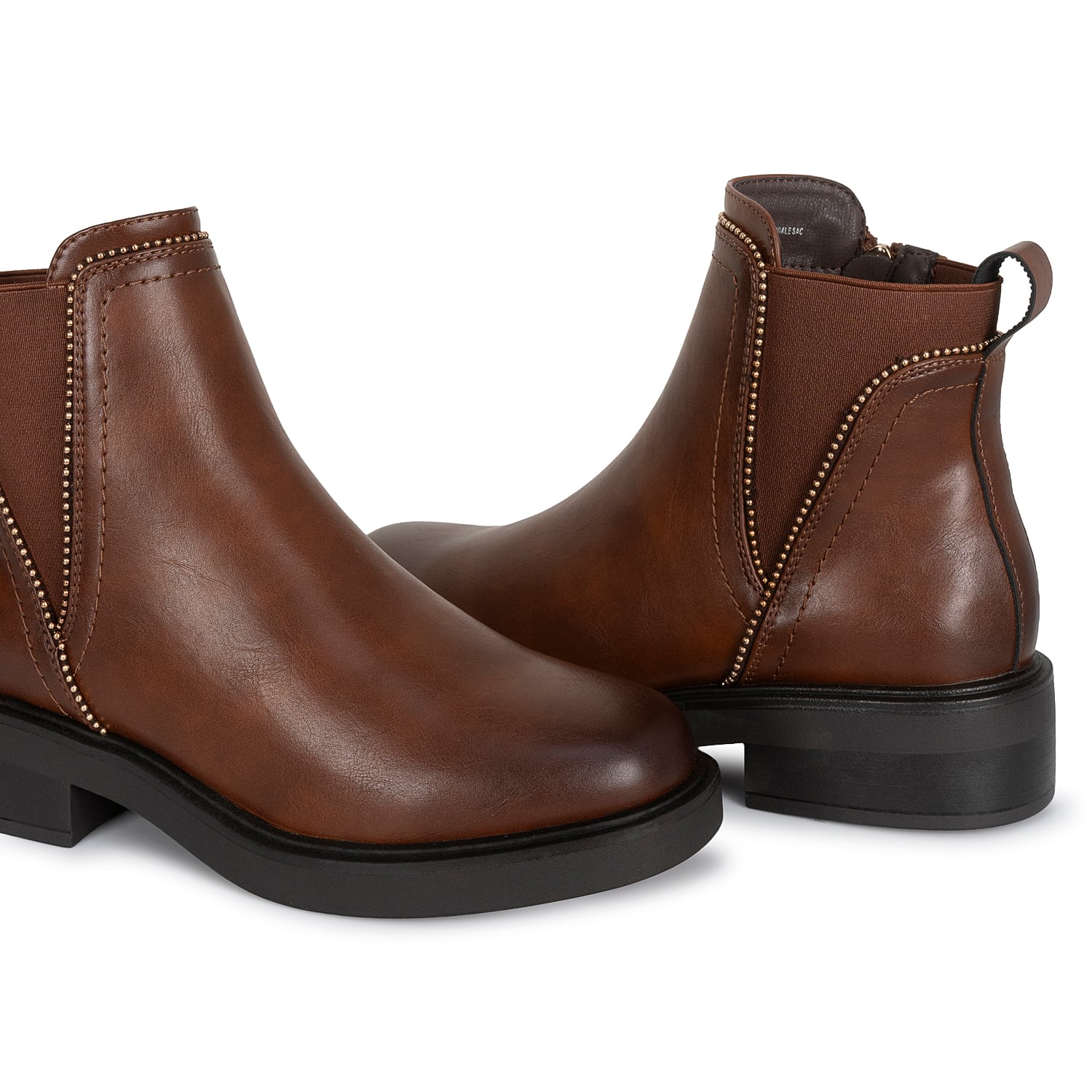 BOTIN CHELSEA CASUAL DAVI-2617 NATURAL SINTETICO ANN D VIAN - 2