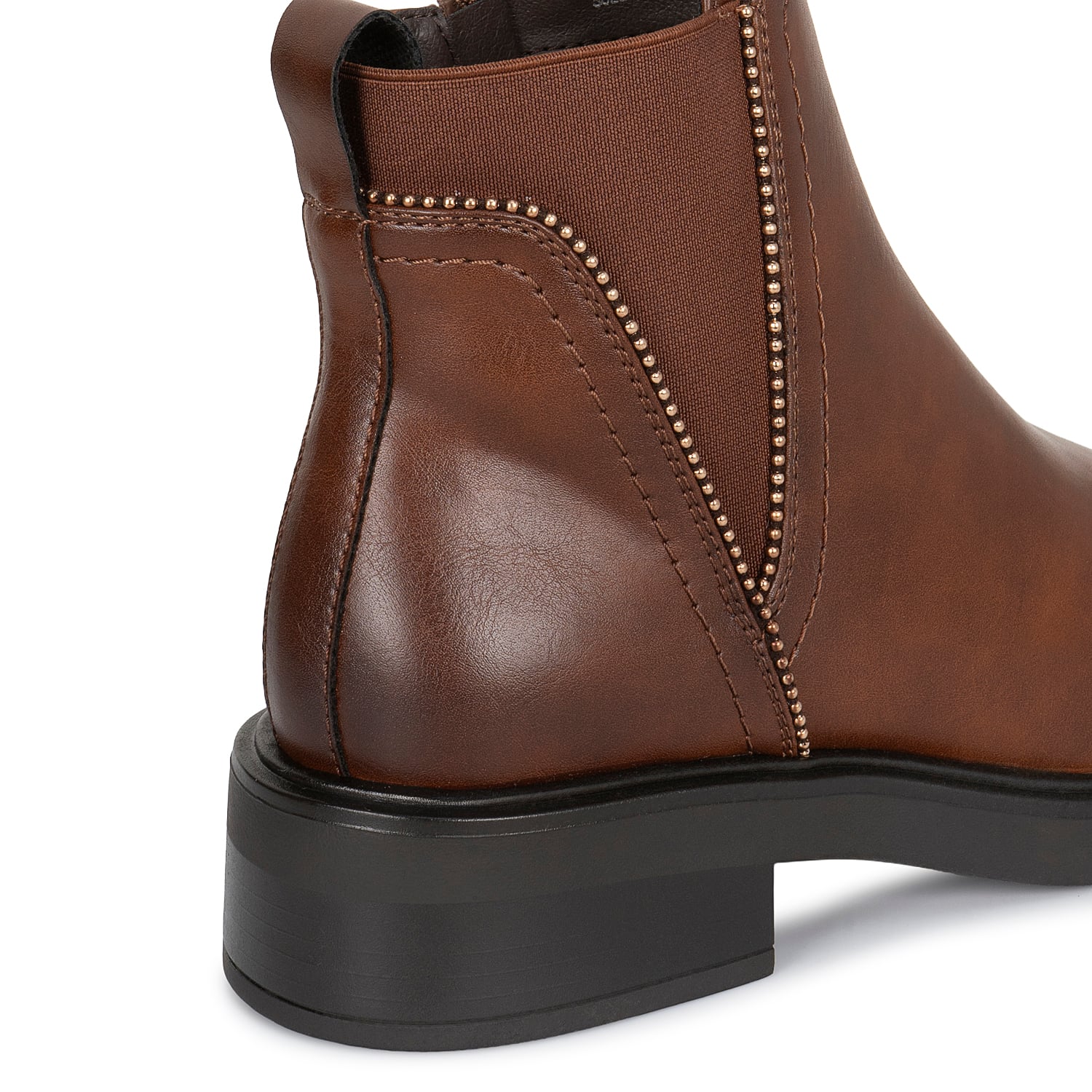 BOTIN CHELSEA CASUAL DAVI-2617 NATURAL SINTETICO ANN D VIAN - 3