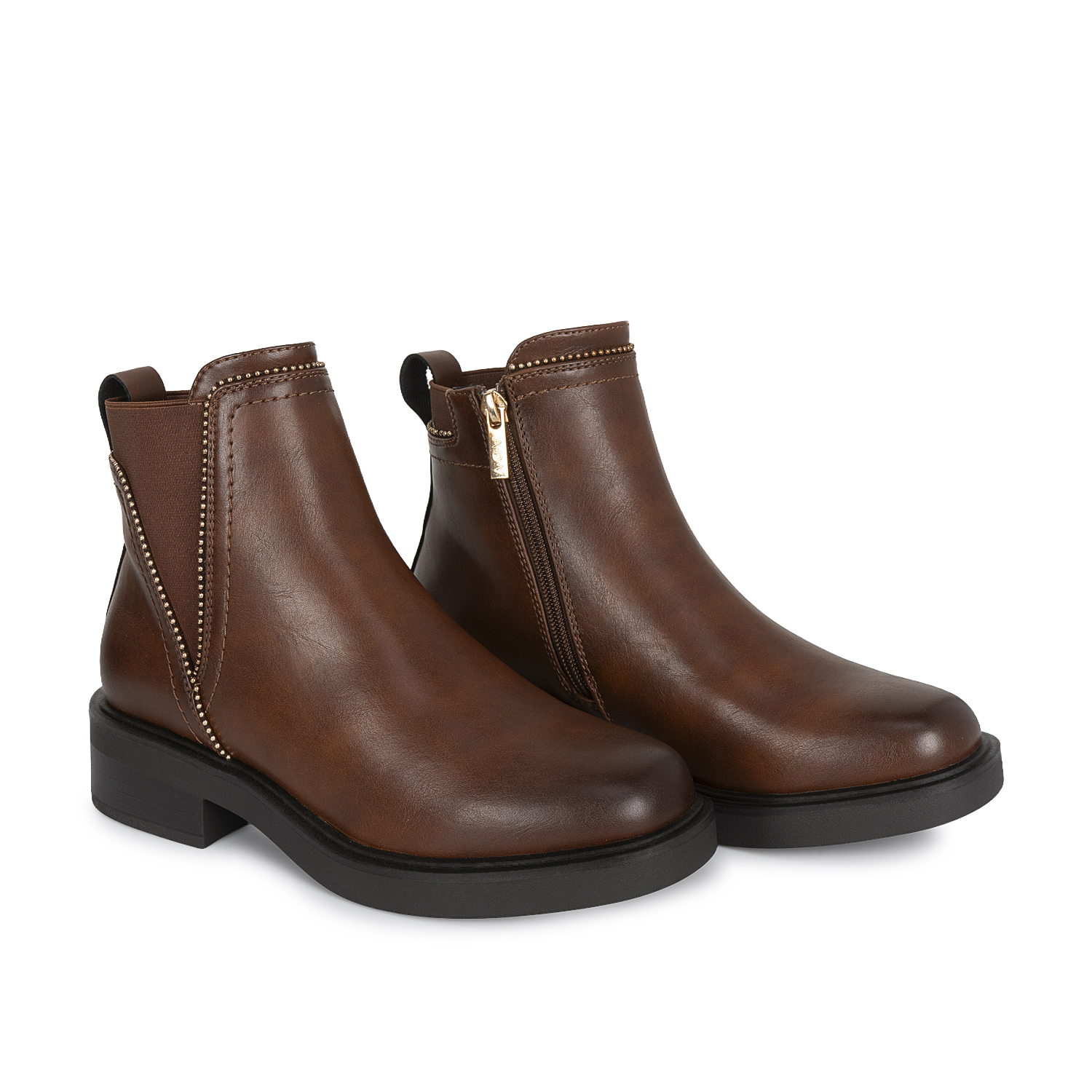 BOTIN CHELSEA CASUAL DAVI-2617 NATURAL SINTETICO ANN D VIAN - 4