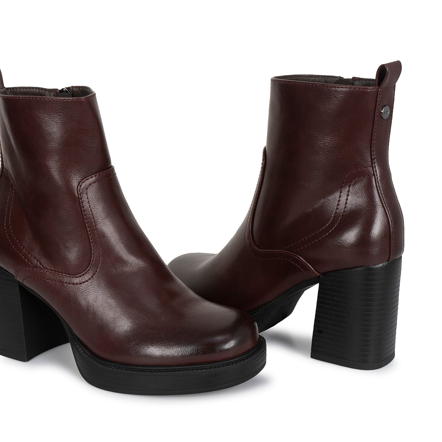 BOTIN JODHPUR CASUAL DAVI-2610 CHERRY SINTETICO ANN D VIAN - 2