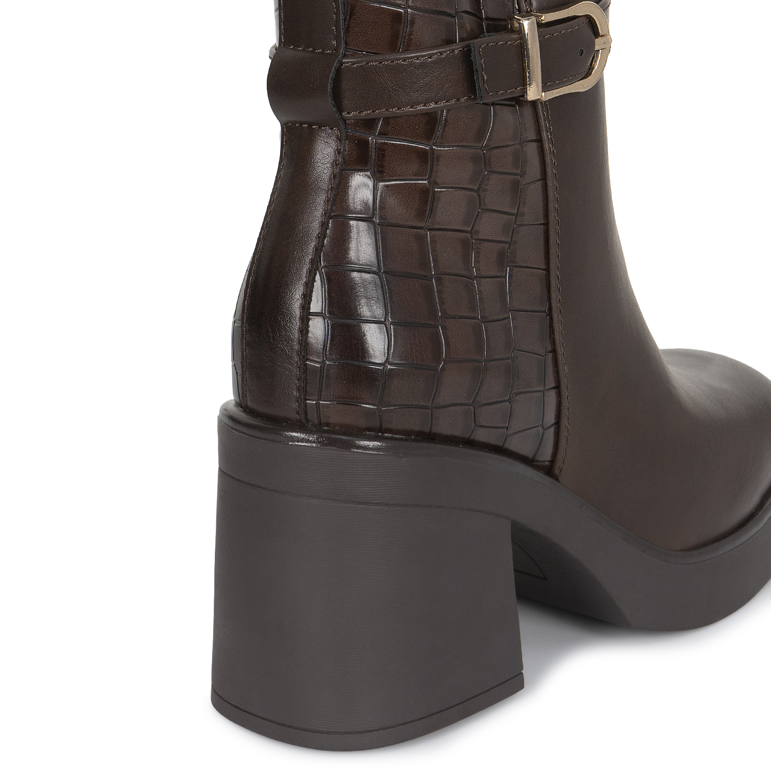 BOTIN JODHPUR CASUAL DAVI-2615 MARRON SINTETICO ANN D VIAN - 3
