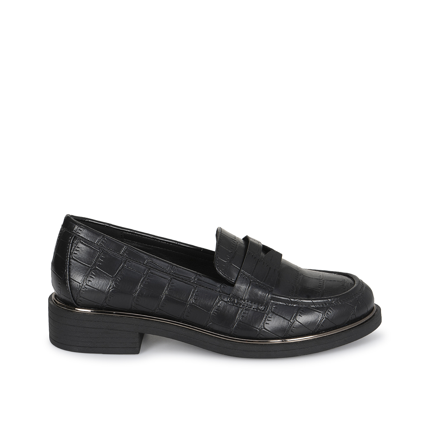 ZAPATO MOCASÍN CASUAL ELI-2611 NEGRO SINTETICO ANN D VIAN - 1