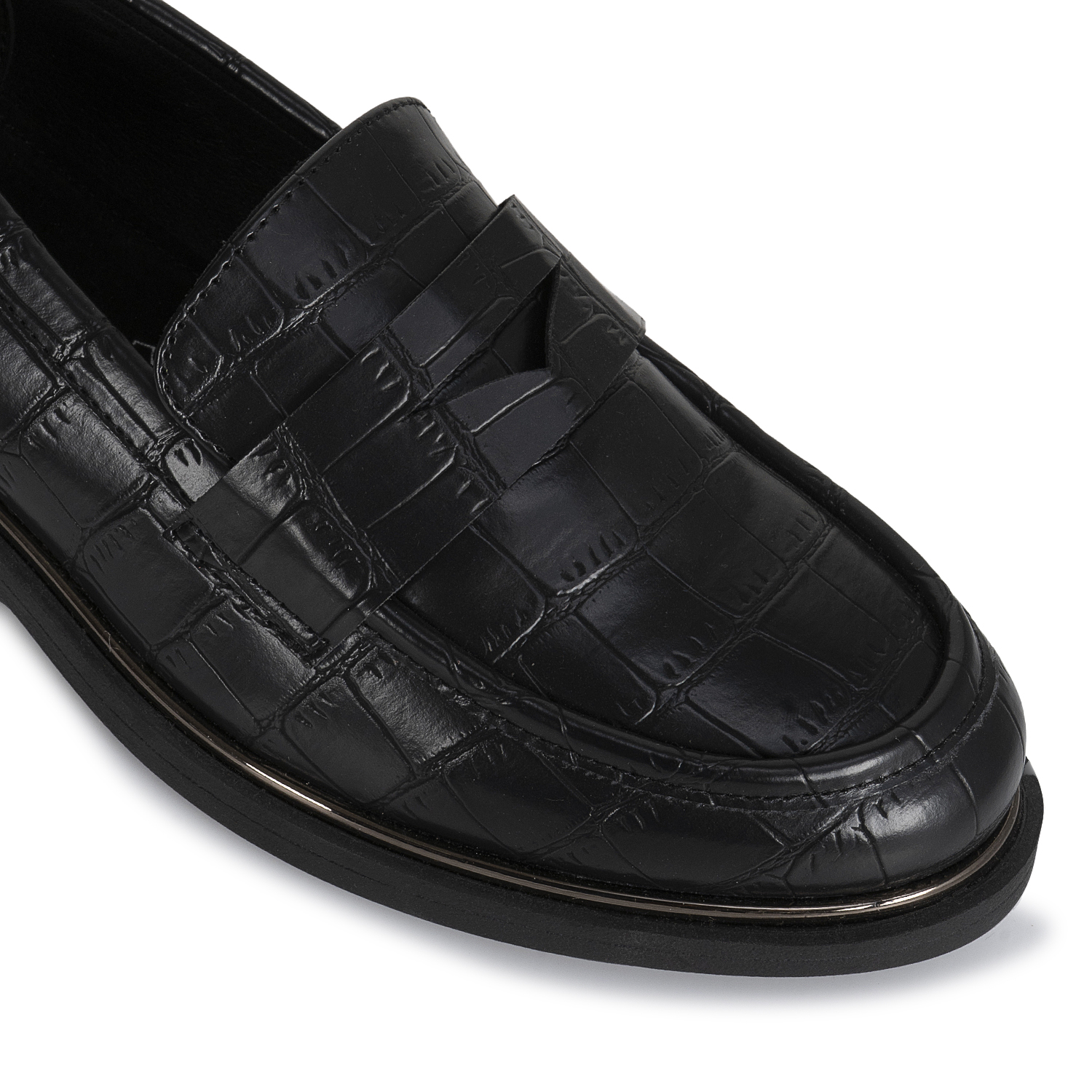 ZAPATO MOCASÍN CASUAL ELI-2611 NEGRO SINTETICO ANN D VIAN - 3