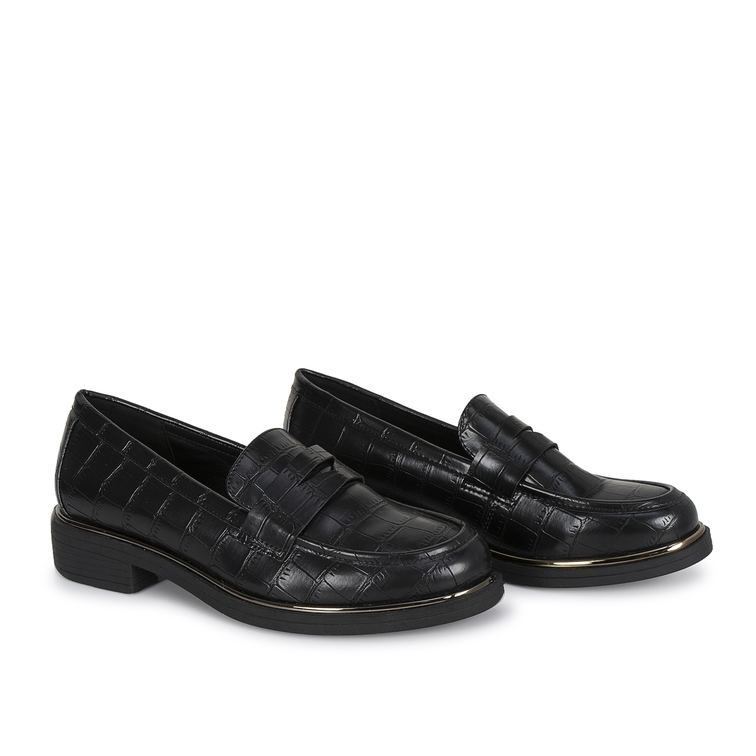 ZAPATO MOCASÍN CASUAL ELI-2611 NEGRO SINTETICO ANN D VIAN - 4