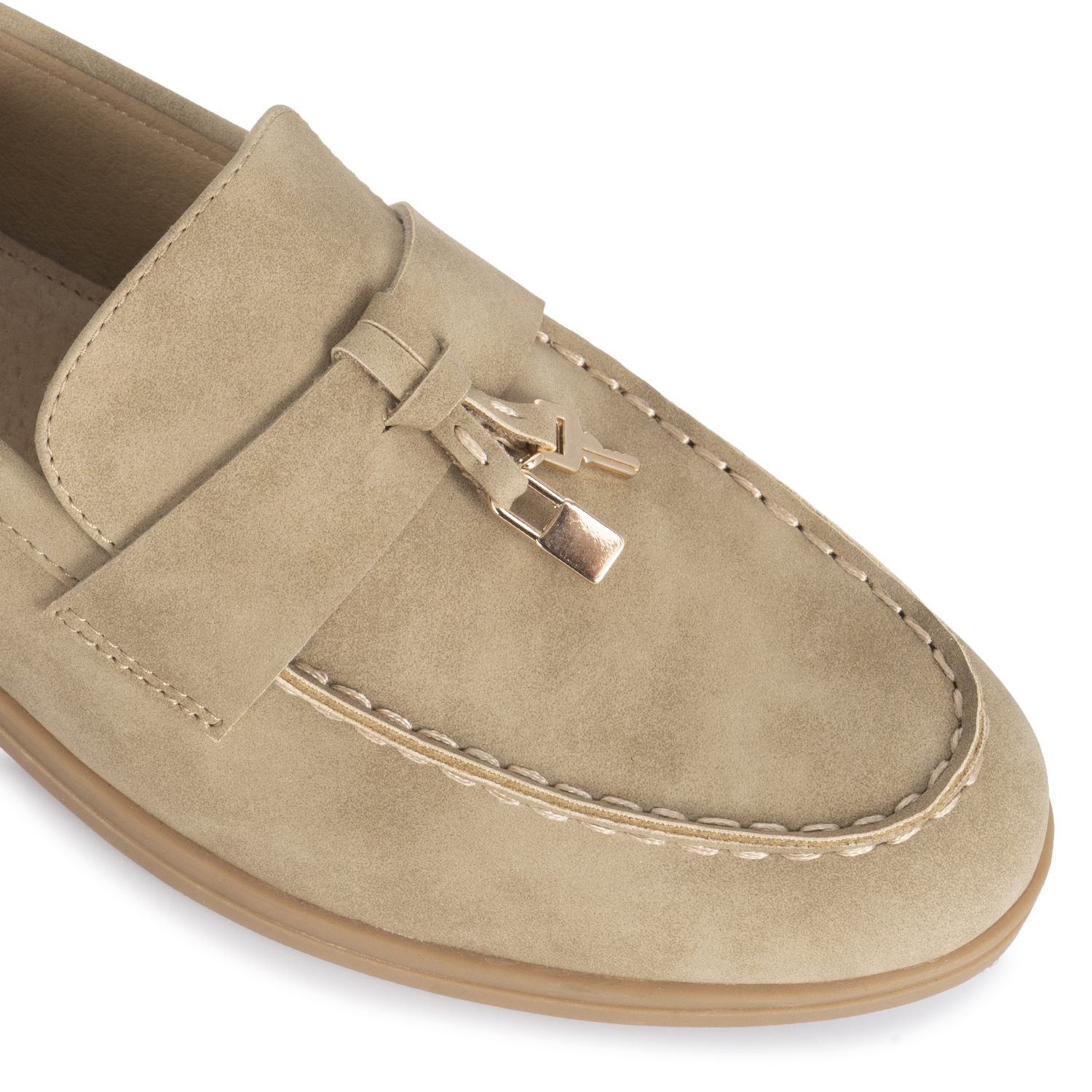ZAPATO MOCASÍN CASUAL ELI-2612 VISON SINTETICO ANN D VIAN - 3