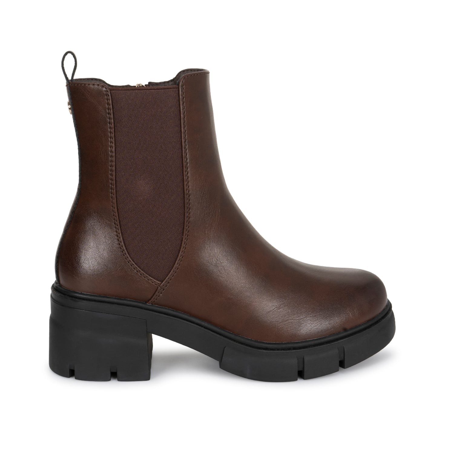 BOTIN CHELSEA CASUAL DAVI-2616 CAFE SINTETICO ANN D VIAN - 1