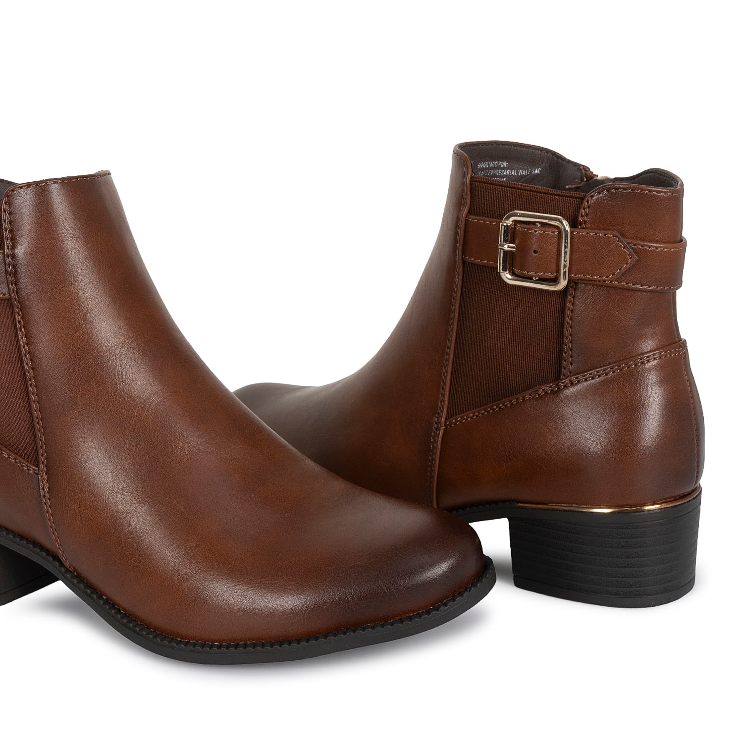 BOTIN CHELSEA CASUAL DAVI-2619 CHOCOLATE SINTETICO ANN D VIAN - 2