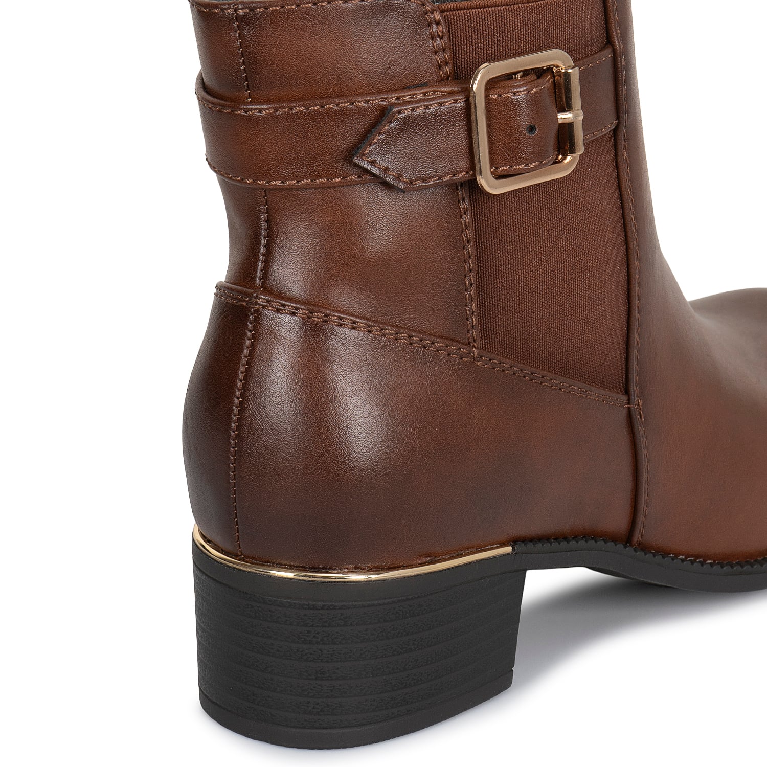 BOTIN CHELSEA CASUAL DAVI-2619 CHOCOLATE SINTETICO ANN D VIAN - 3