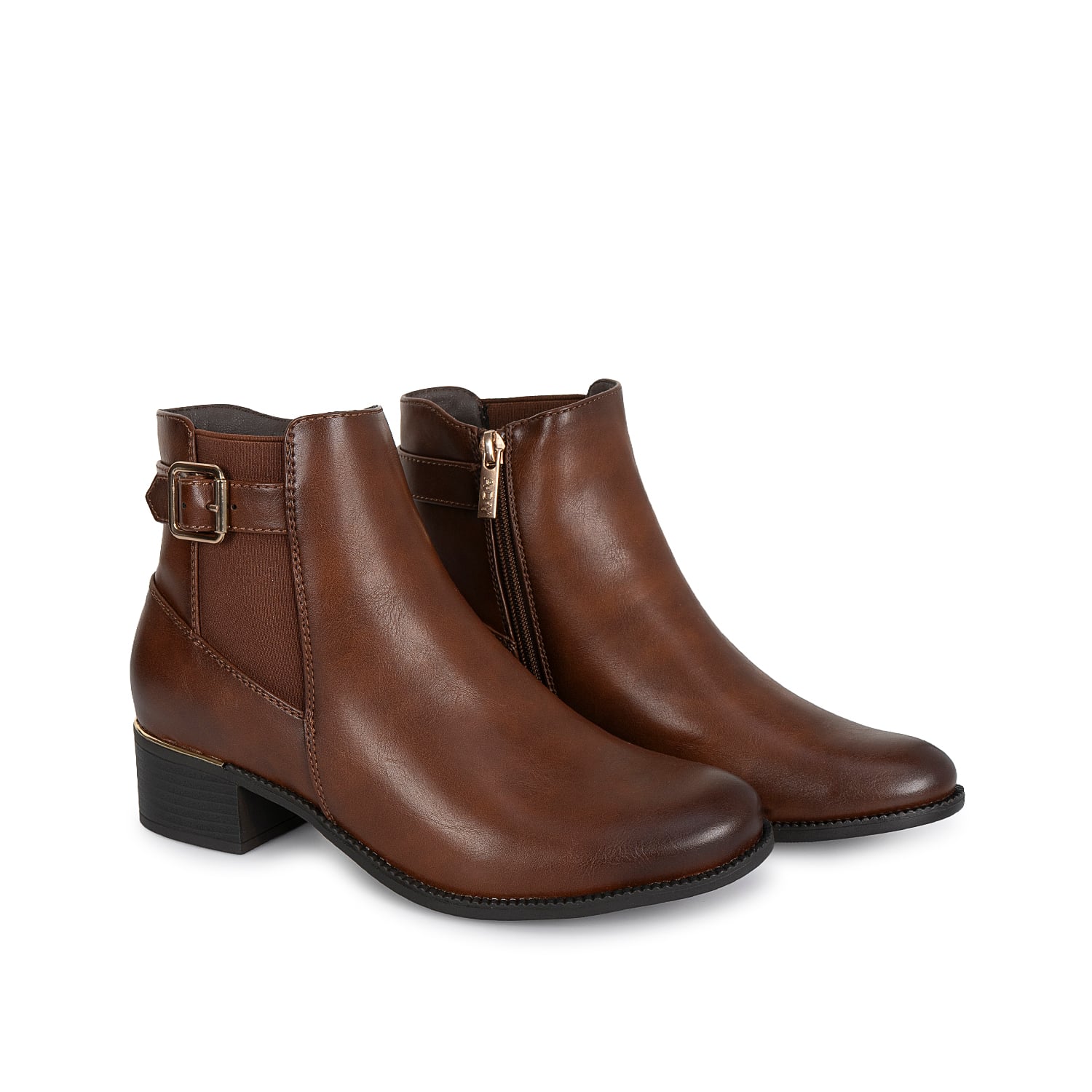 BOTIN CHELSEA CASUAL DAVI-2619 CHOCOLATE SINTETICO ANN D VIAN - 4