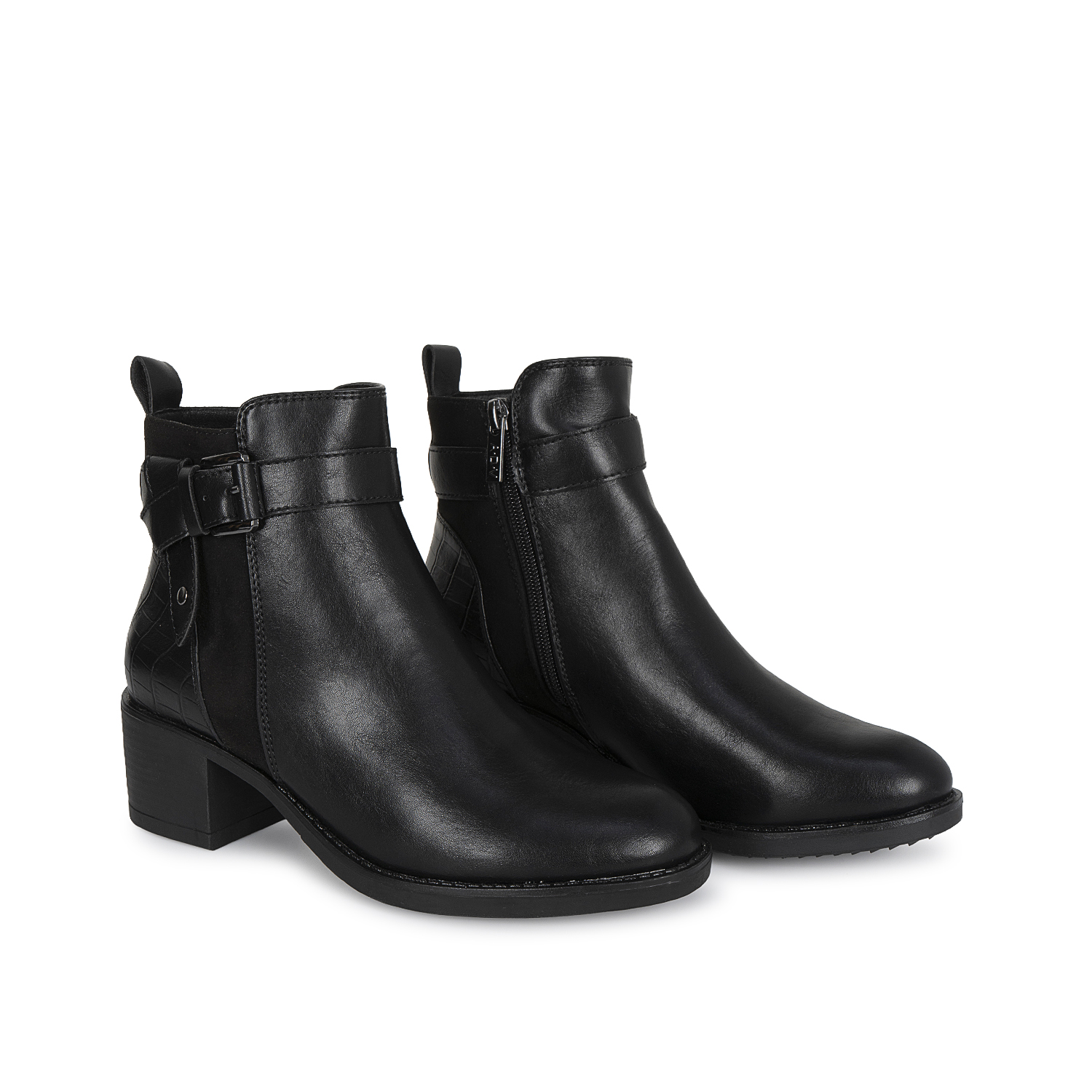 BOTIN JODHPUR CASUAL DAVI-2618 NEGRO SINTETICO ANN D VIAN - 4