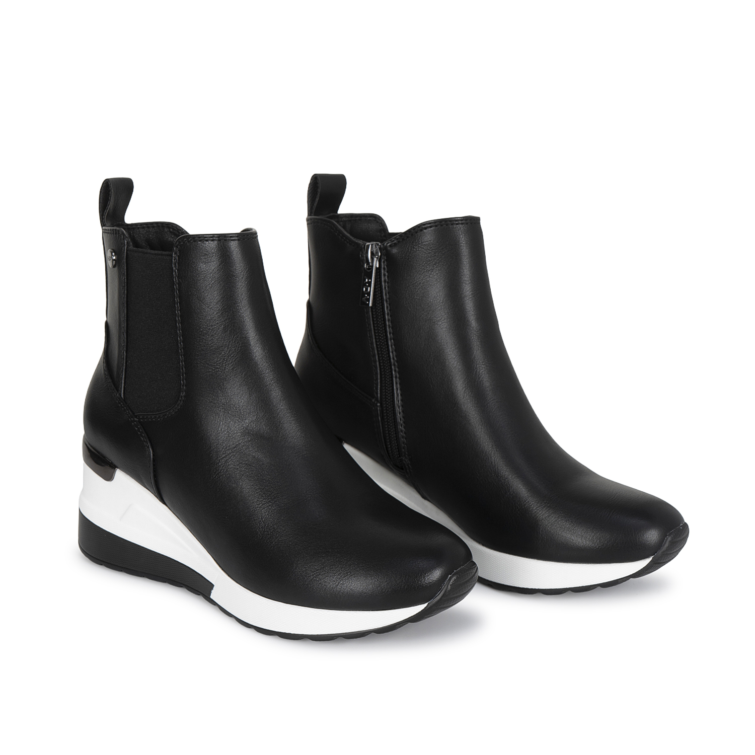 BOTIN CHELSEA CASUAL DAVI-2620 NEGRO SINTETICO ANN D VIAN - 4