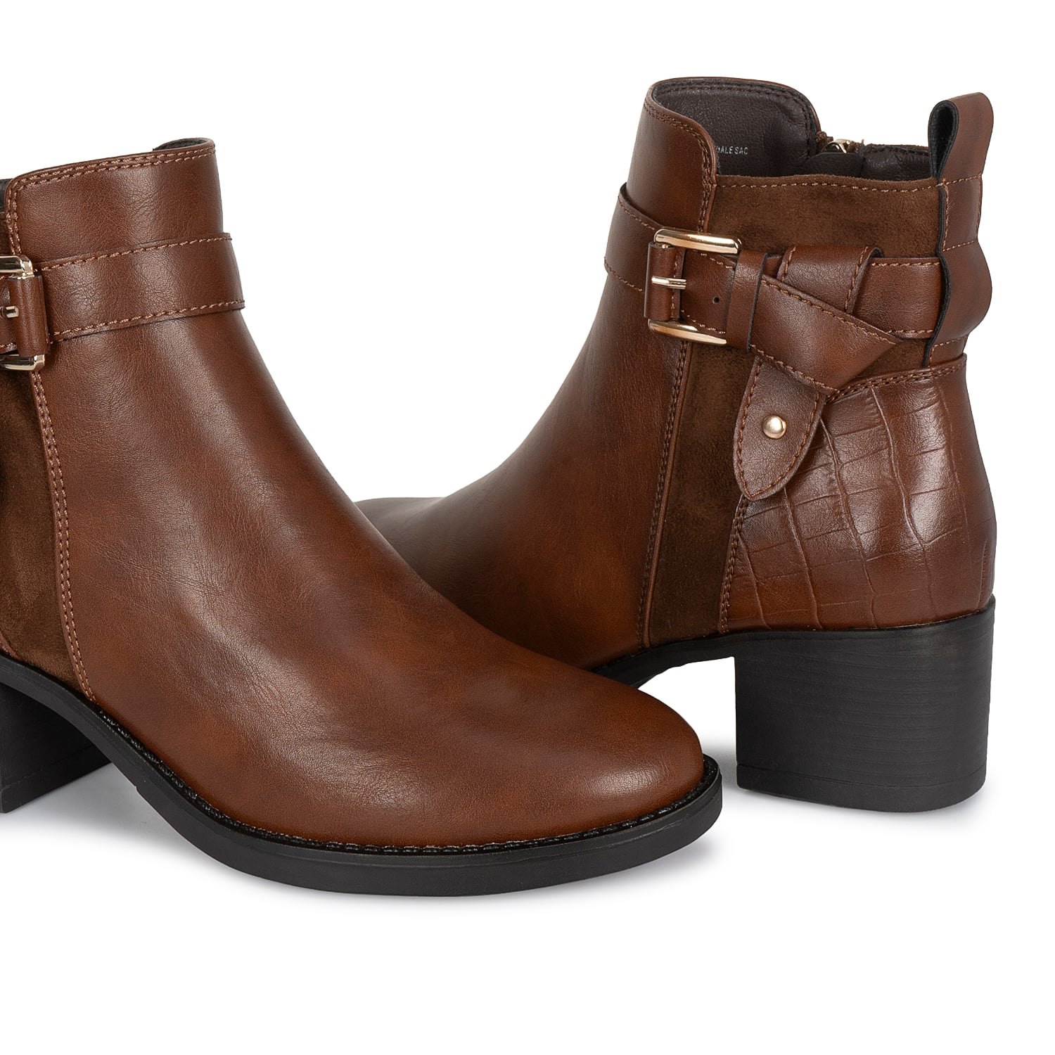 BOTIN JODHPUR CASUAL DAVI-2618 NATURAL SINTETICO ANN D VIAN - 2