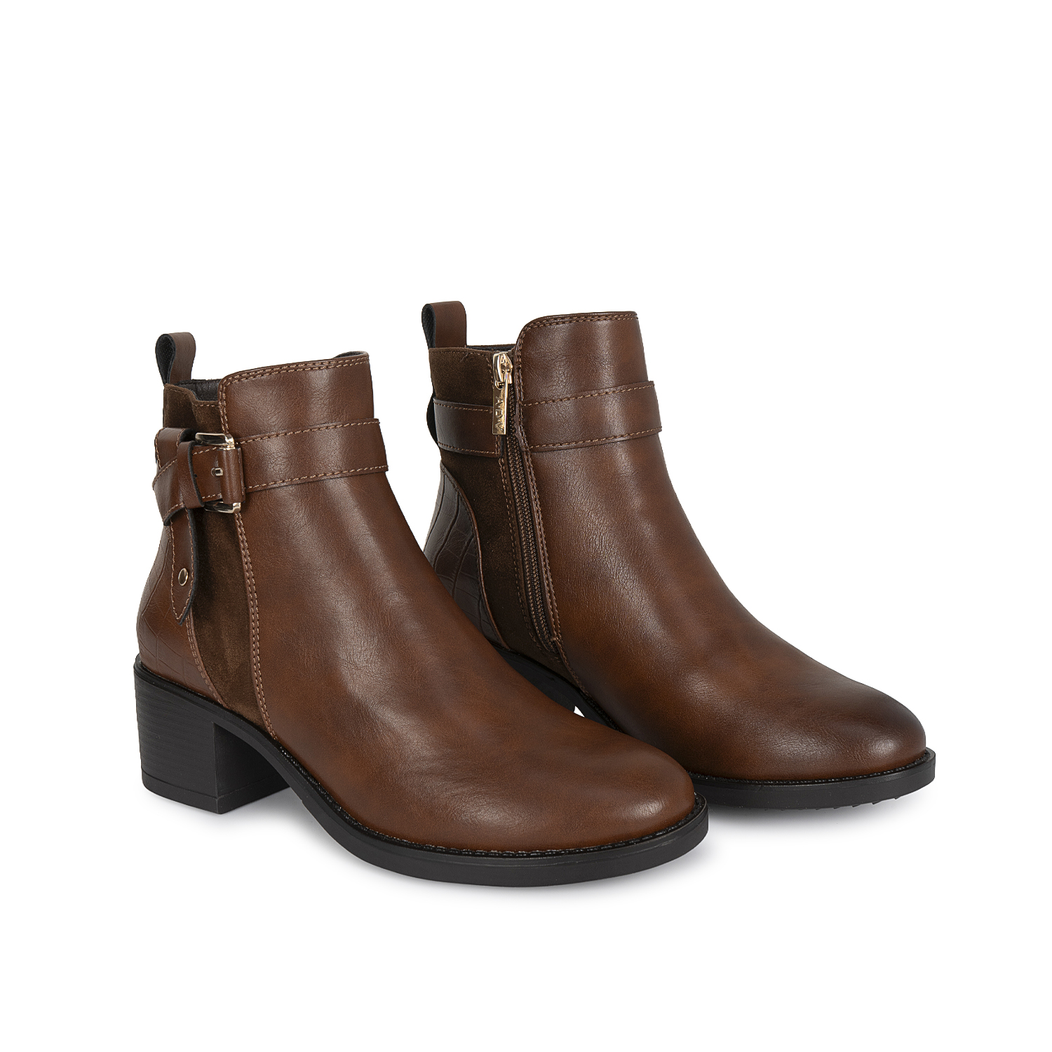BOTIN JODHPUR CASUAL DAVI-2618 NATURAL SINTETICO ANN D VIAN - 4