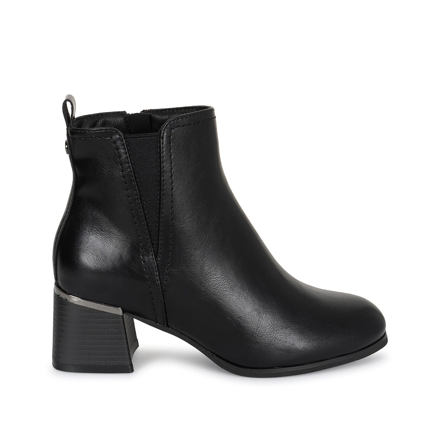 BOTIN JODHPUR CASUAL DAVI-2607 NEGRO SINTETICO ANN D VIAN - 1