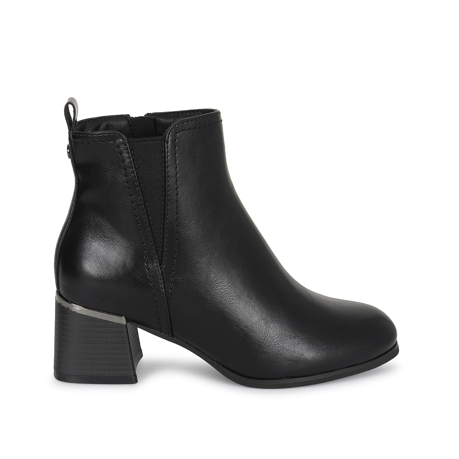 BOTIN JODHPUR CASUAL DAVI-2607 NEGRO SINTETICO ANN D VIAN - 1