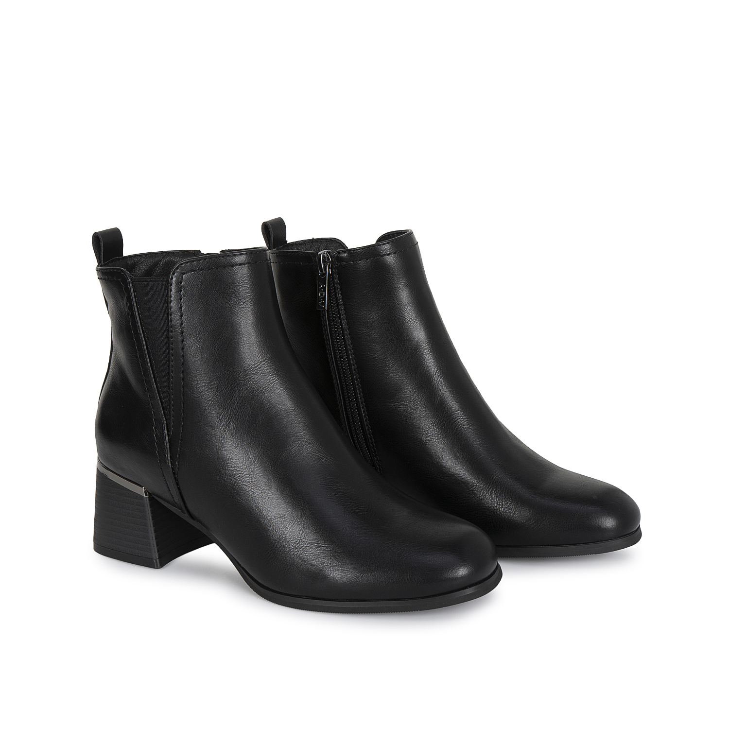 BOTIN JODHPUR CASUAL DAVI-2607 NEGRO SINTETICO ANN D VIAN - 4