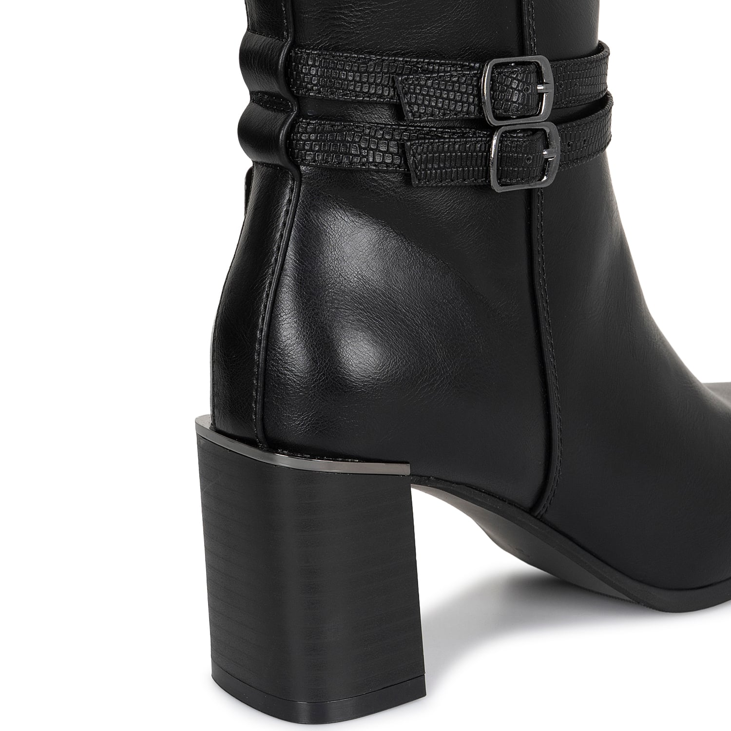 BOTIN JODHPUR CASUAL DAVI-2609 NEGRO SINTETICO ANN D VIAN - 3