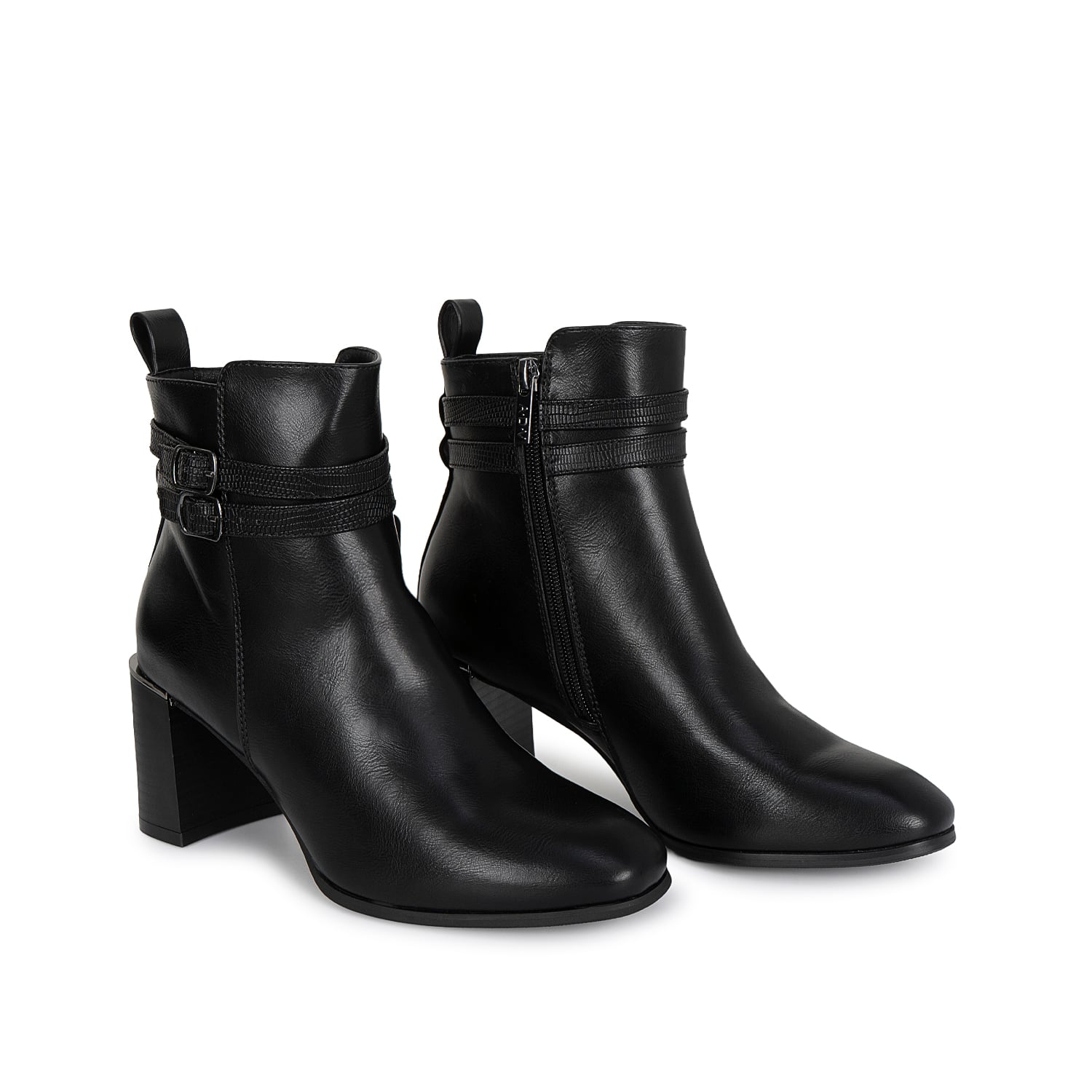 BOTIN JODHPUR CASUAL DAVI-2609 NEGRO SINTETICO ANN D VIAN - 4