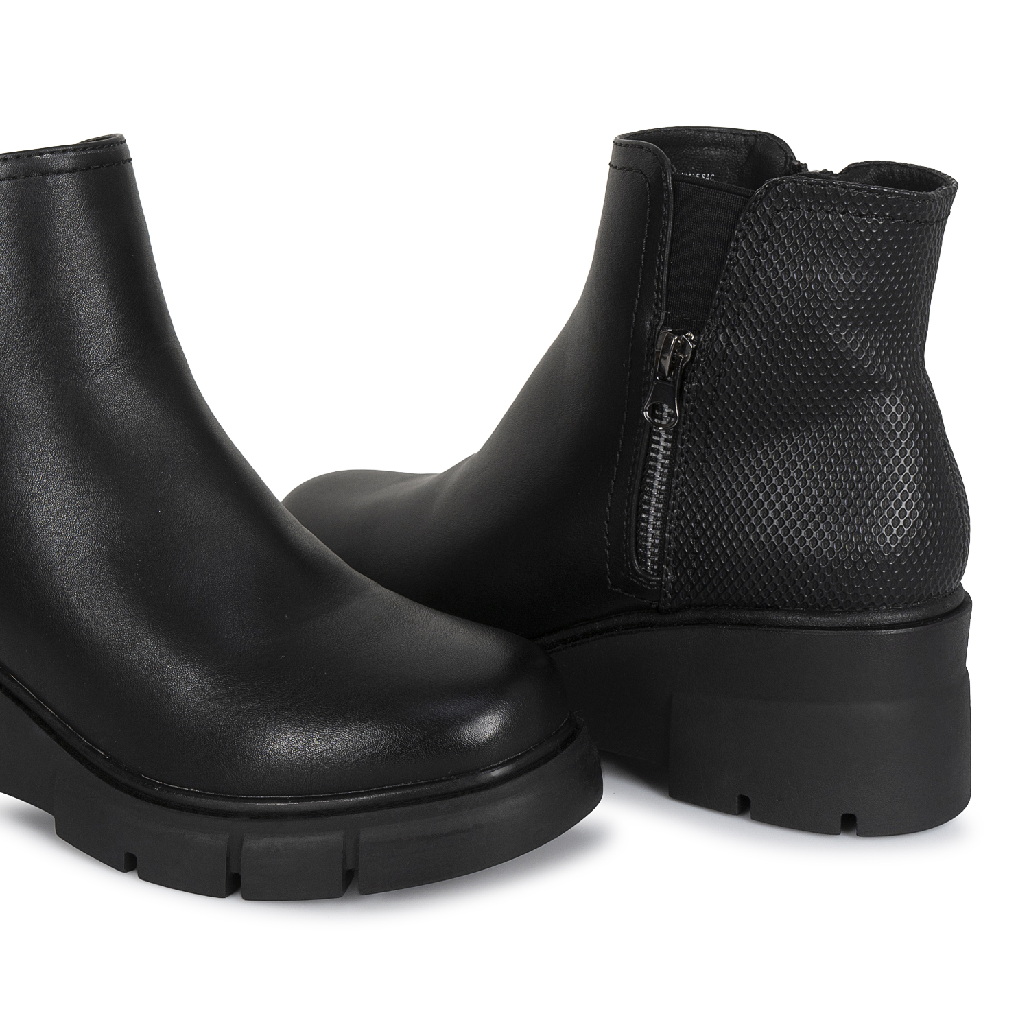 BOTIN CHELSEA CASUAL DAVI-2621 NEGRO SINTETICO ANN D VIAN - 3
