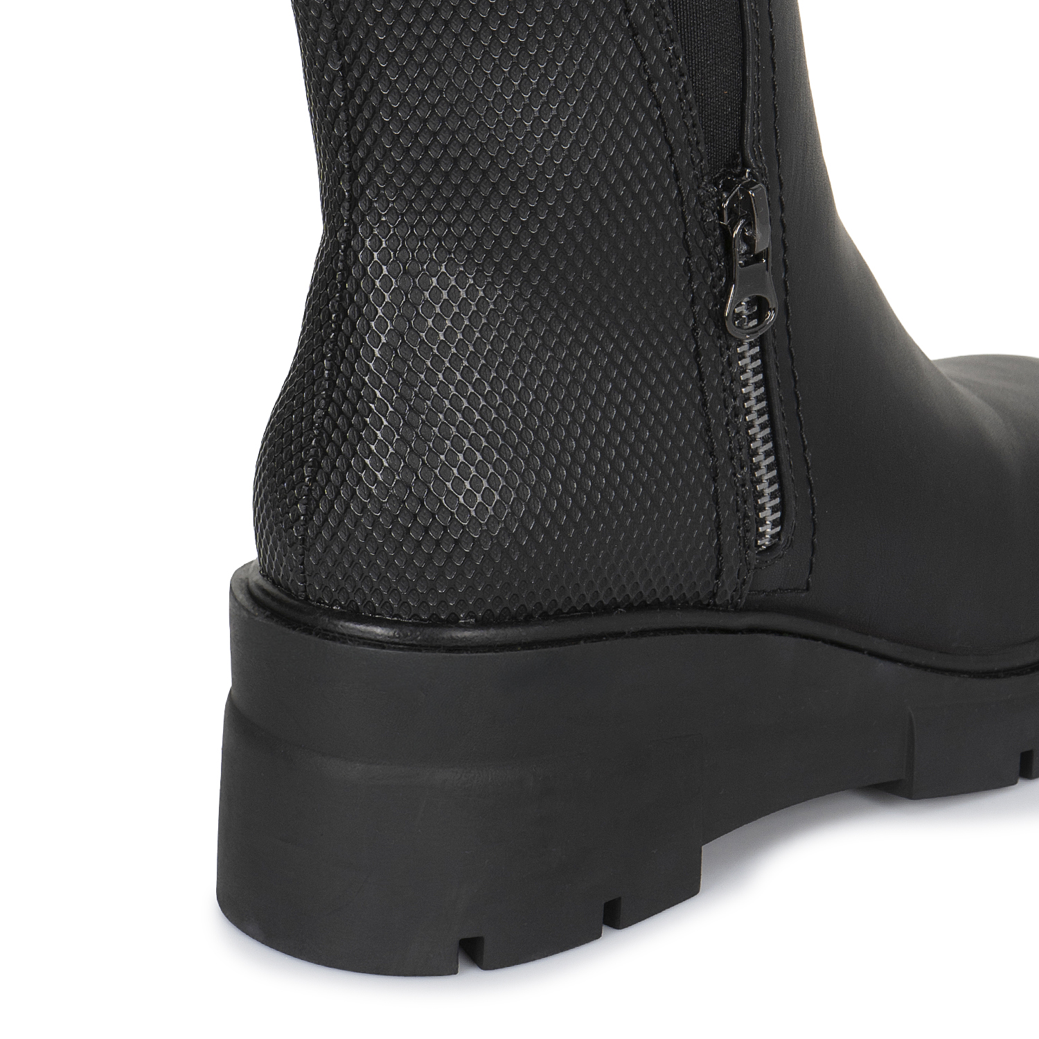 BOTIN CHELSEA CASUAL DAVI-2621 NEGRO SINTETICO ANN D VIAN - 4