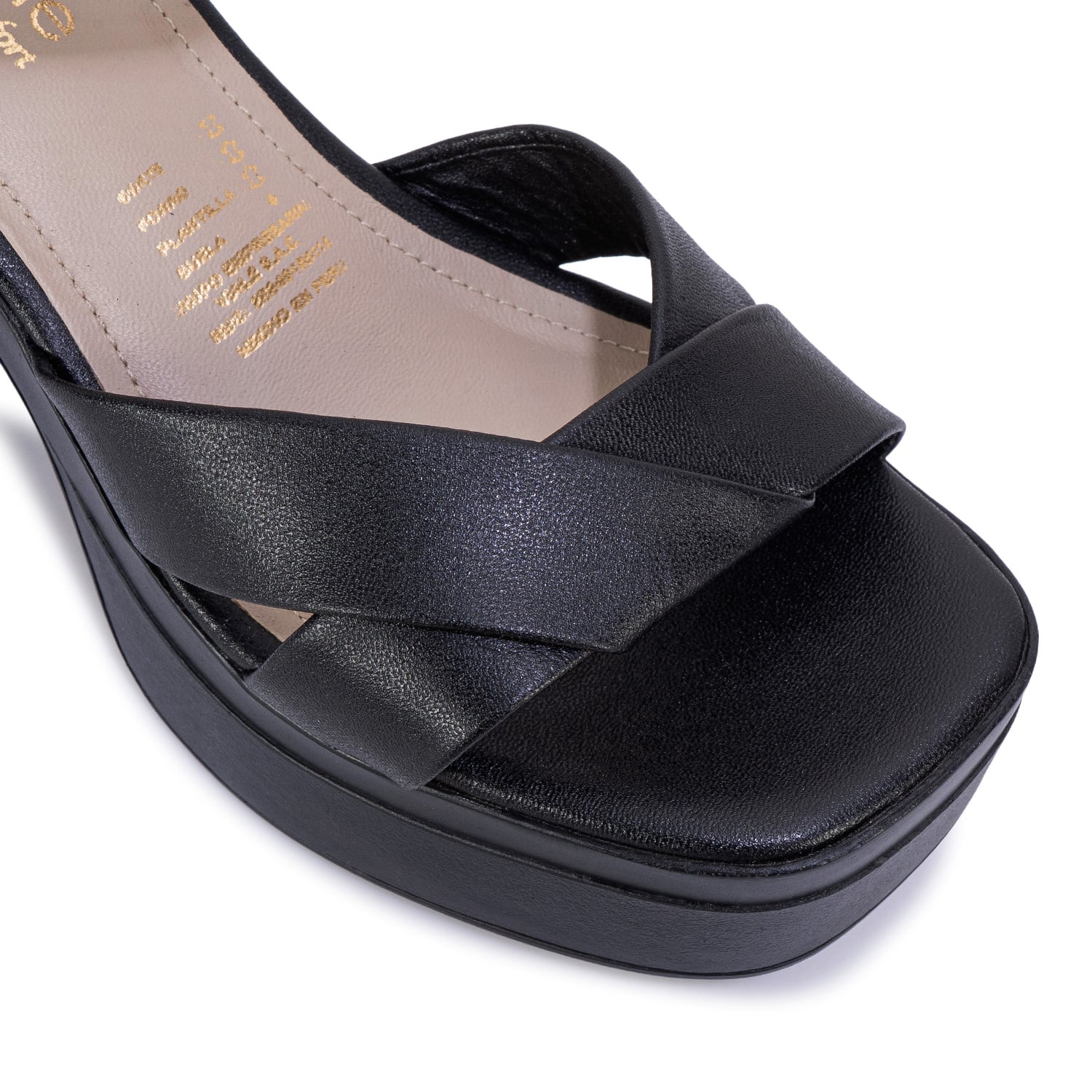 SANDALIA D'ORSAY CASUAL ECO-2701 NEGRO VIALE CUERO - 3