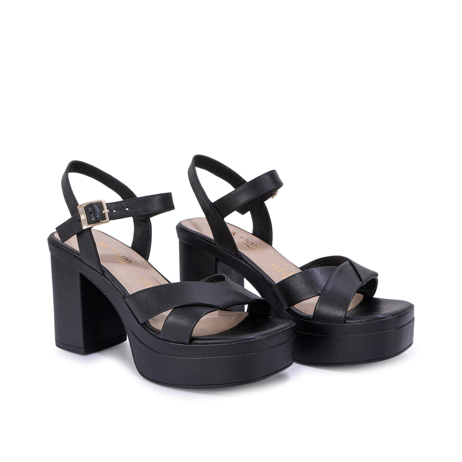 SANDALIA D'ORSAY CASUAL ECO-2701 NEGRO VIALE CUERO - 4