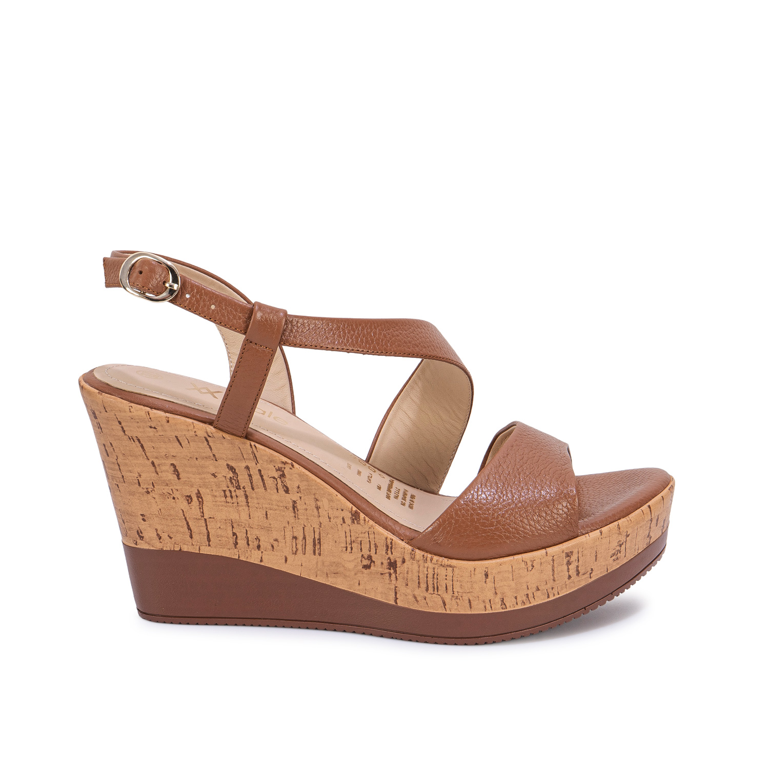 SANDALIA STRAP CASUAL SOFI-2709 CUOIO VIALE CUERO - 1
