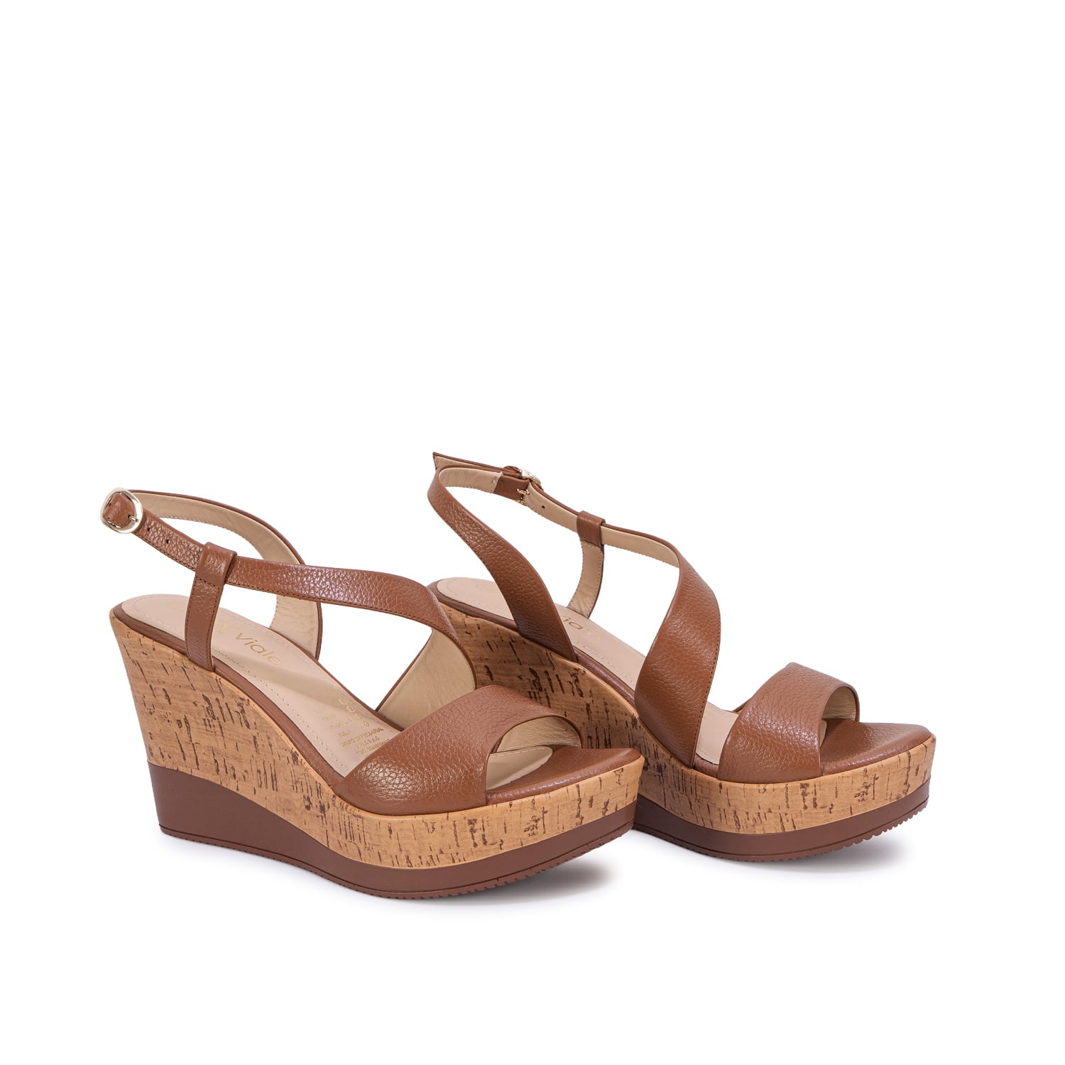 SANDALIA STRAP CASUAL SOFI-2709 CUOIO VIALE CUERO - 4