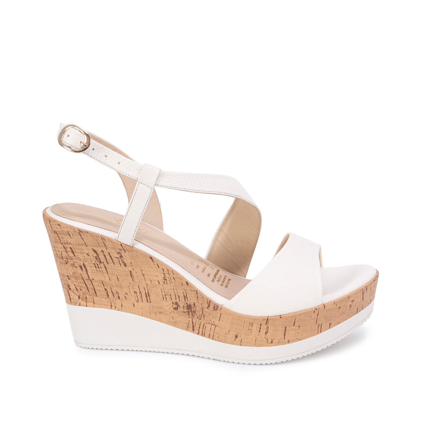 SANDALIA STRAP CASUAL SOFI-2709 HUESO VIALE CUERO - 1